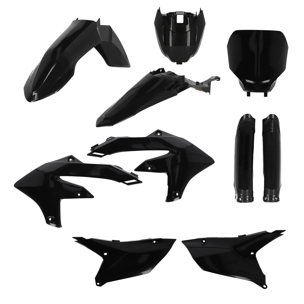 Acerbis Plastic Kit Yamaha YZF 250 2024, YZF 450 2023-2024 Black