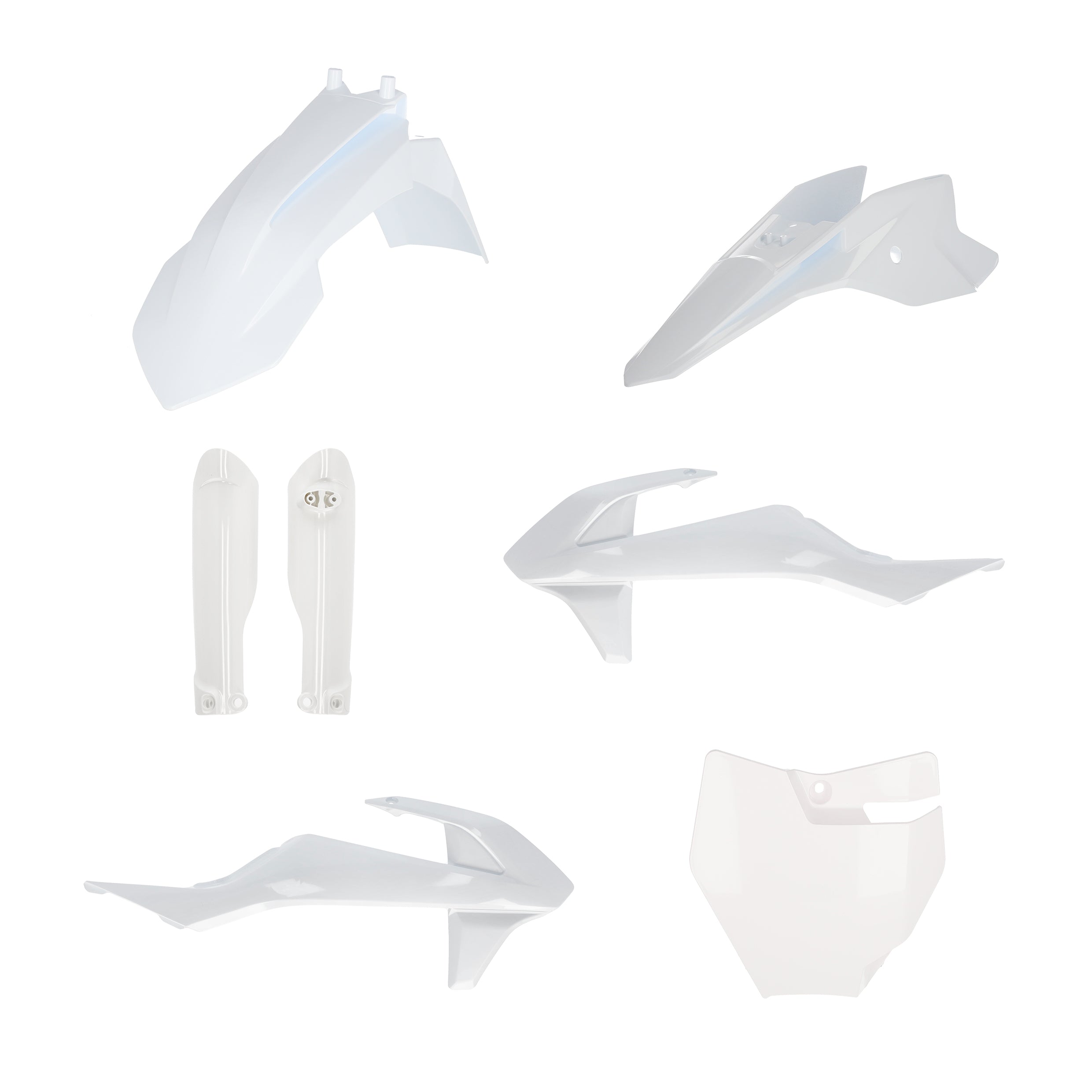 Acerbis Plastic Kit KTM SX 50 2016-2024, Gas Gas MC 50 21-23 White