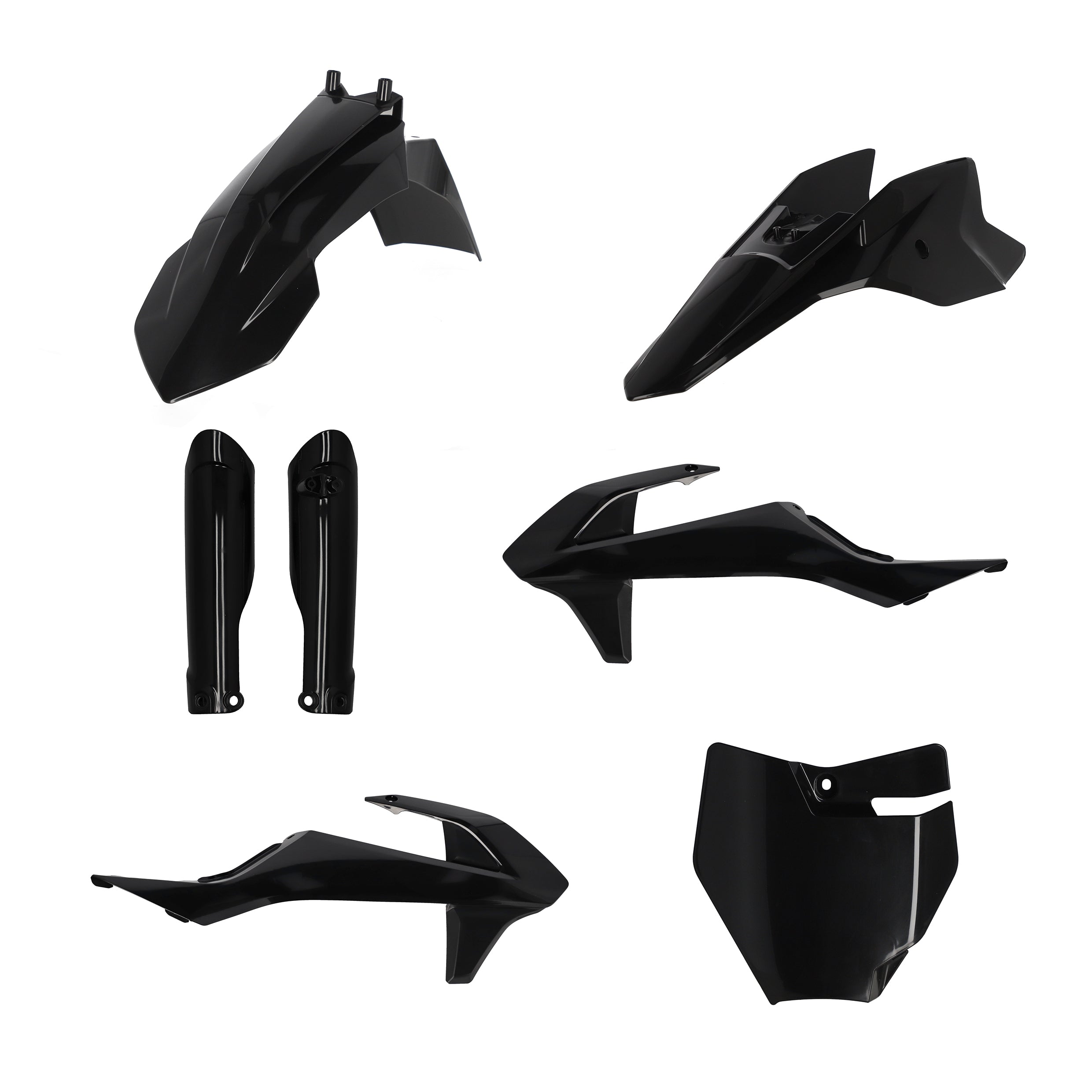 Acerbis Plastic Kit KTM SX 50 2016-2024, Gas Gas MC 50 21-23 Black