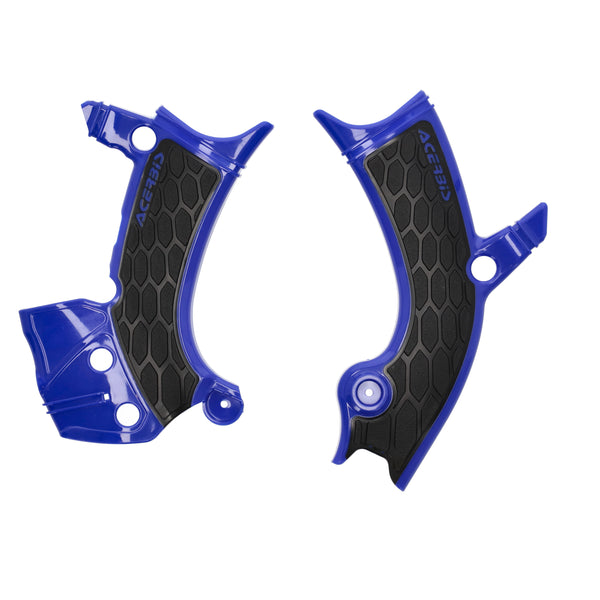 Acerbis X-Grip Frame Guards YAMAHA YZF 450 2023 Blue/Black