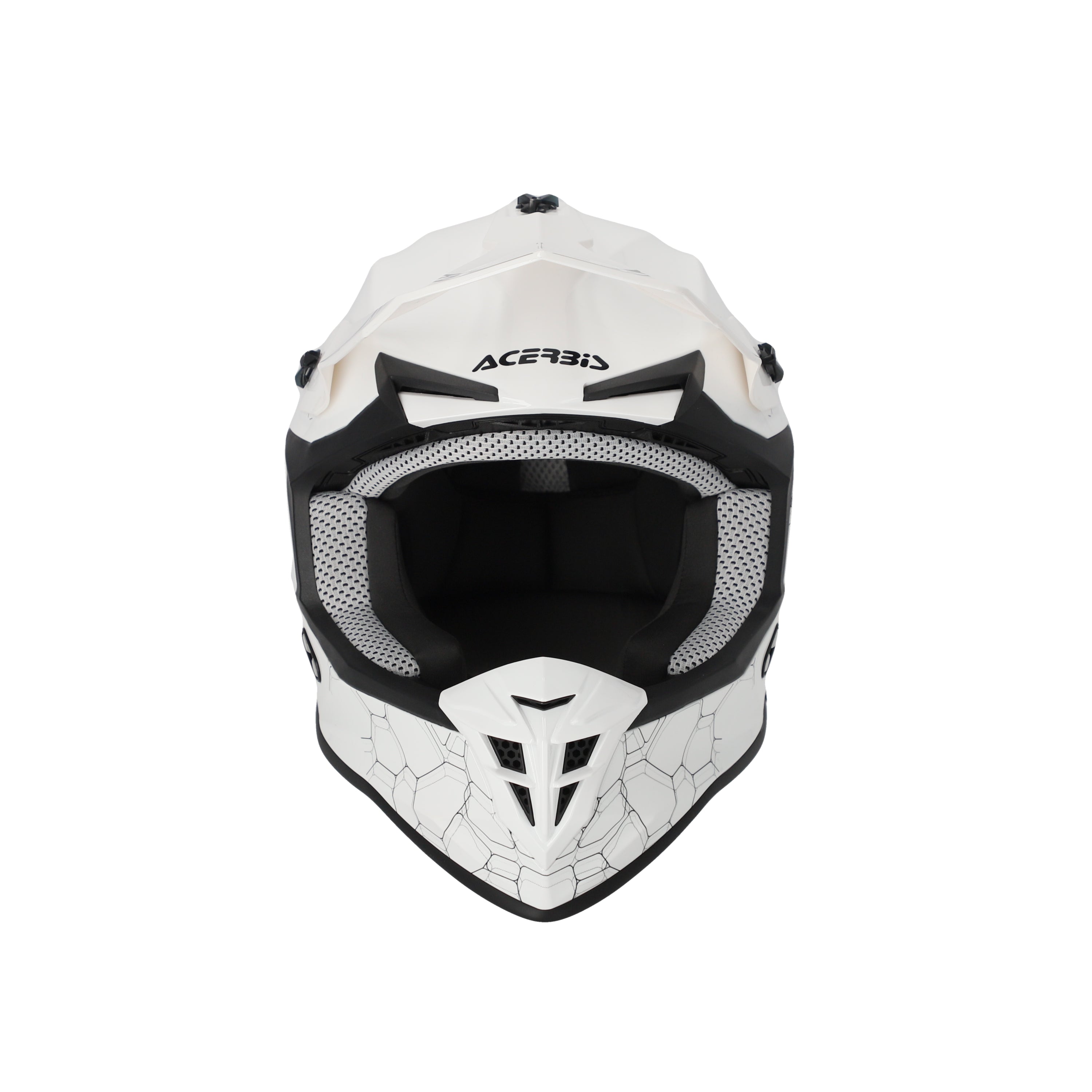 Acerbis Linear Solid MX Helmet Glossy White