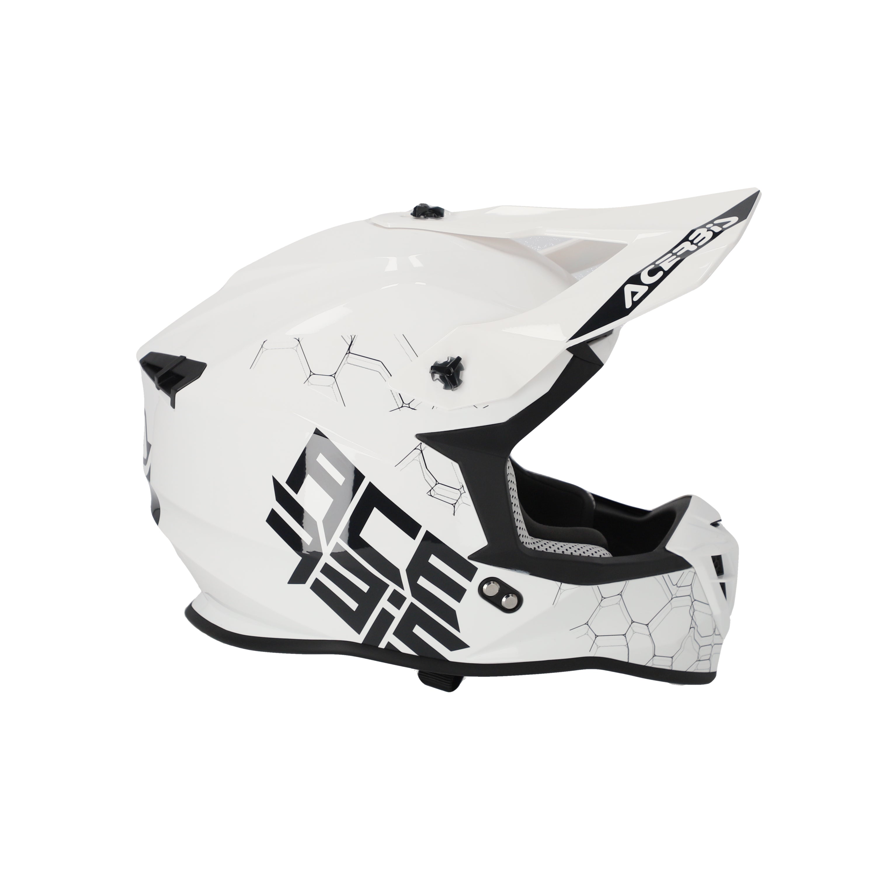Acerbis Linear Solid MX Helmet Glossy White
