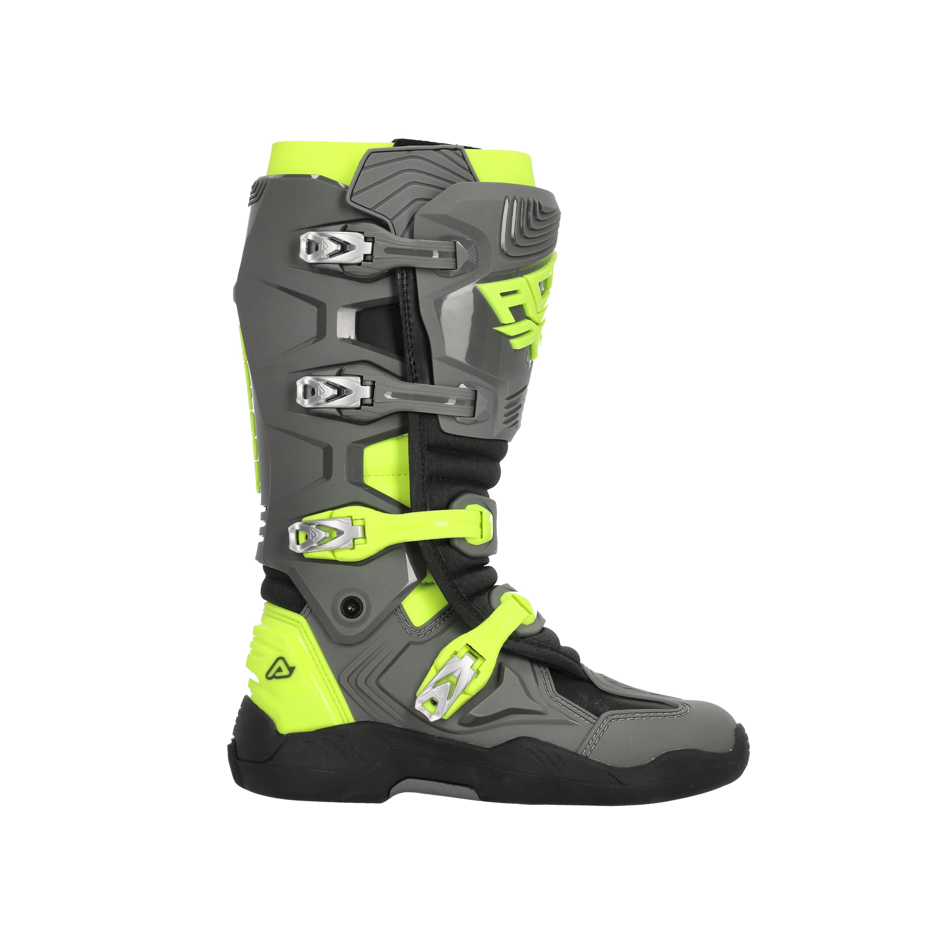 Acerbis Whoops MX Boots Grey/Yellow Fluo