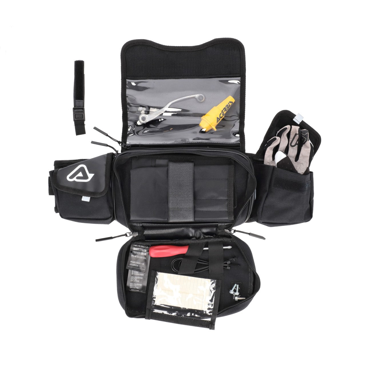 Acerbis Dromy Logo Drink Waist Hydration Pack Black/White