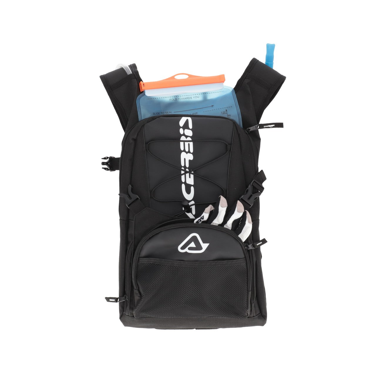 Acerbis H20 Logo Hydration Drink Backpack 10l  - With 2 Litre Bladder Black/White