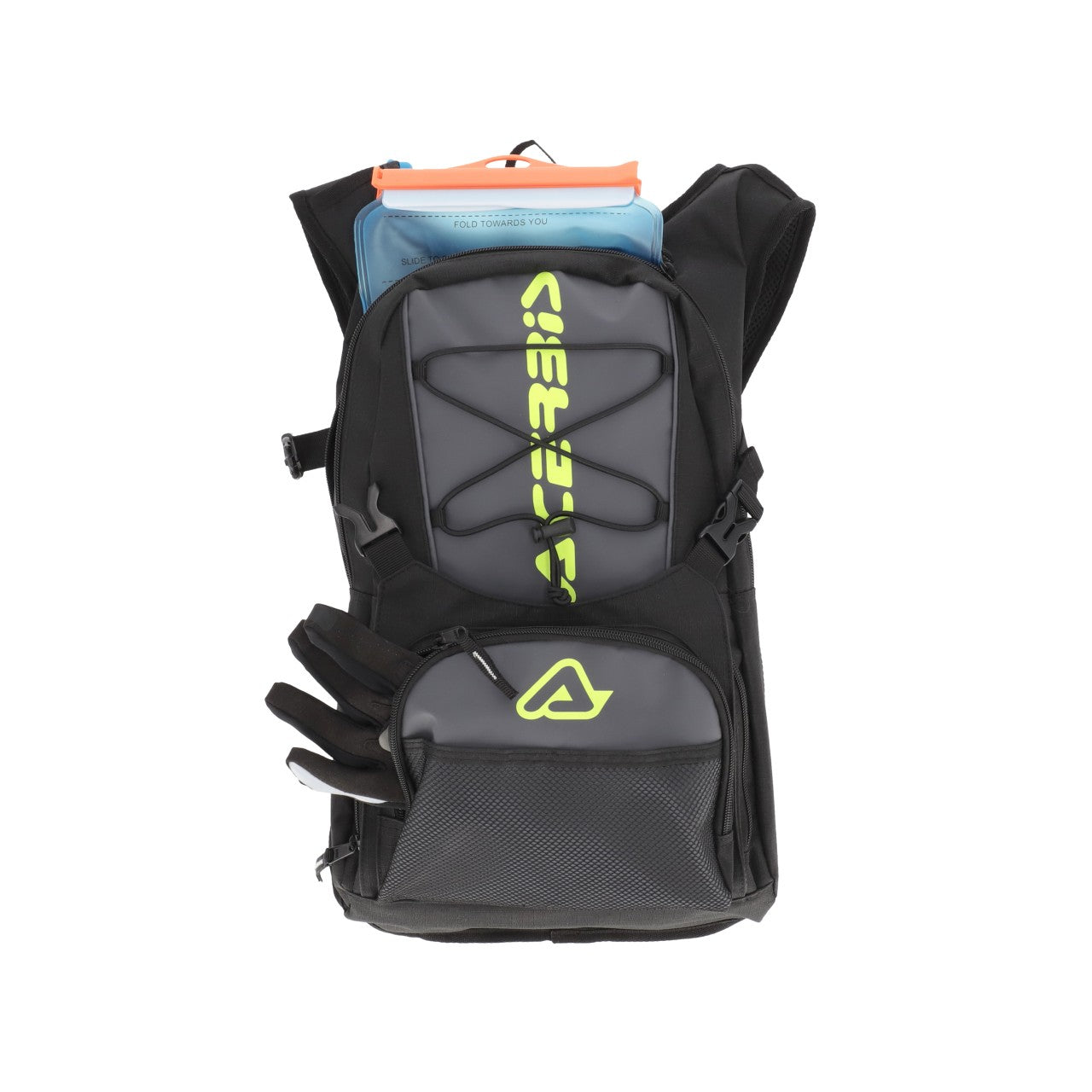 Acerbis H20 Logo Hydration Drink Backpack 10l  - With 2 Litre Bladder Black/Grey