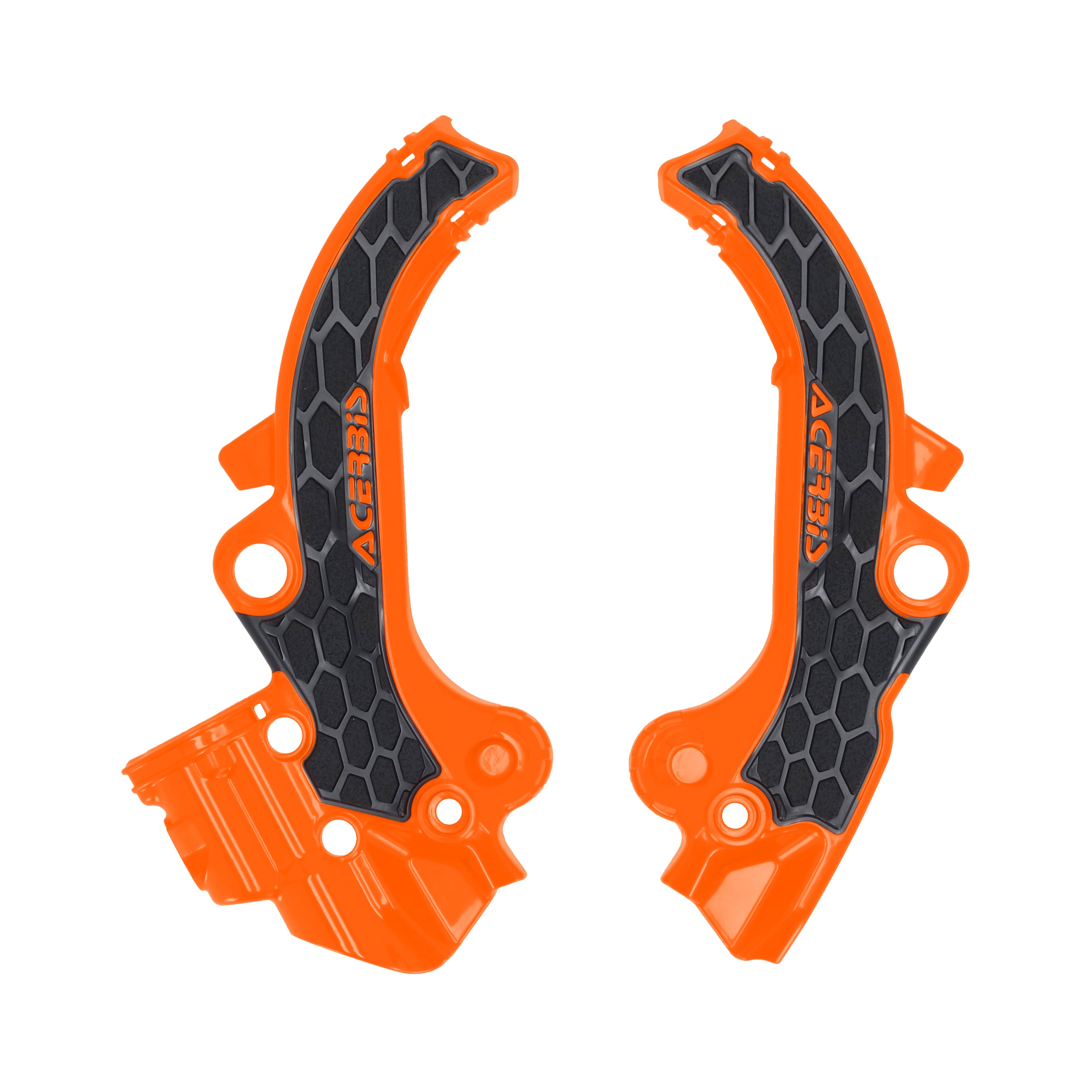 Acerbis X-Grip Frame Guards KTM SX 65 2024-25, HUSKY TC 65 2024-25, GAS GAS MC 65 2024-25 Orange/Black