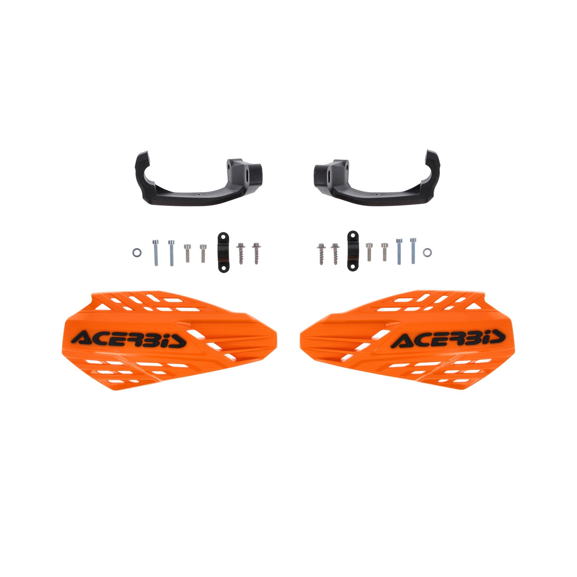 Acerbis Linear Vented MX Handguards Orange/Black