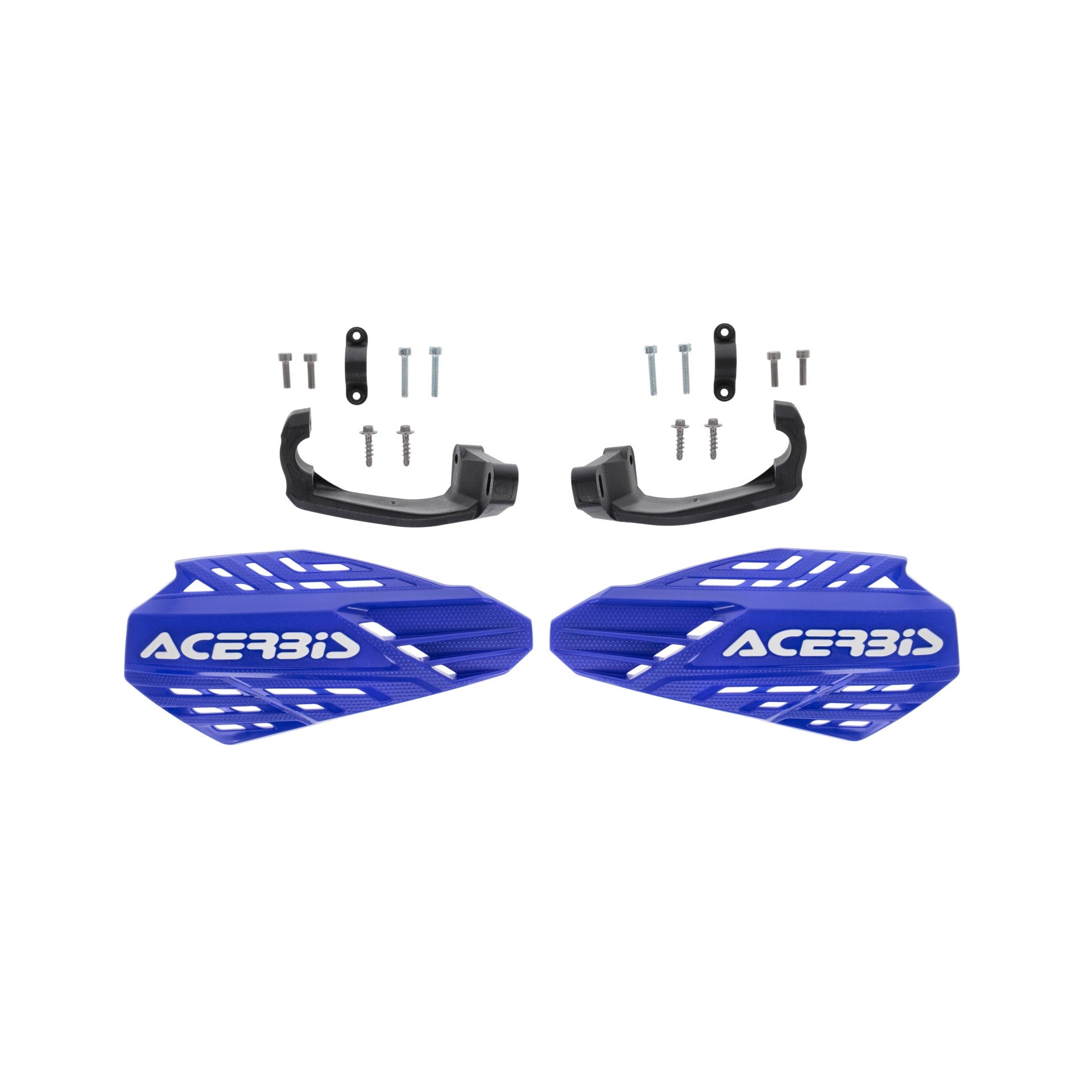 Acerbis Linear Vented MX Handguards Blue/White