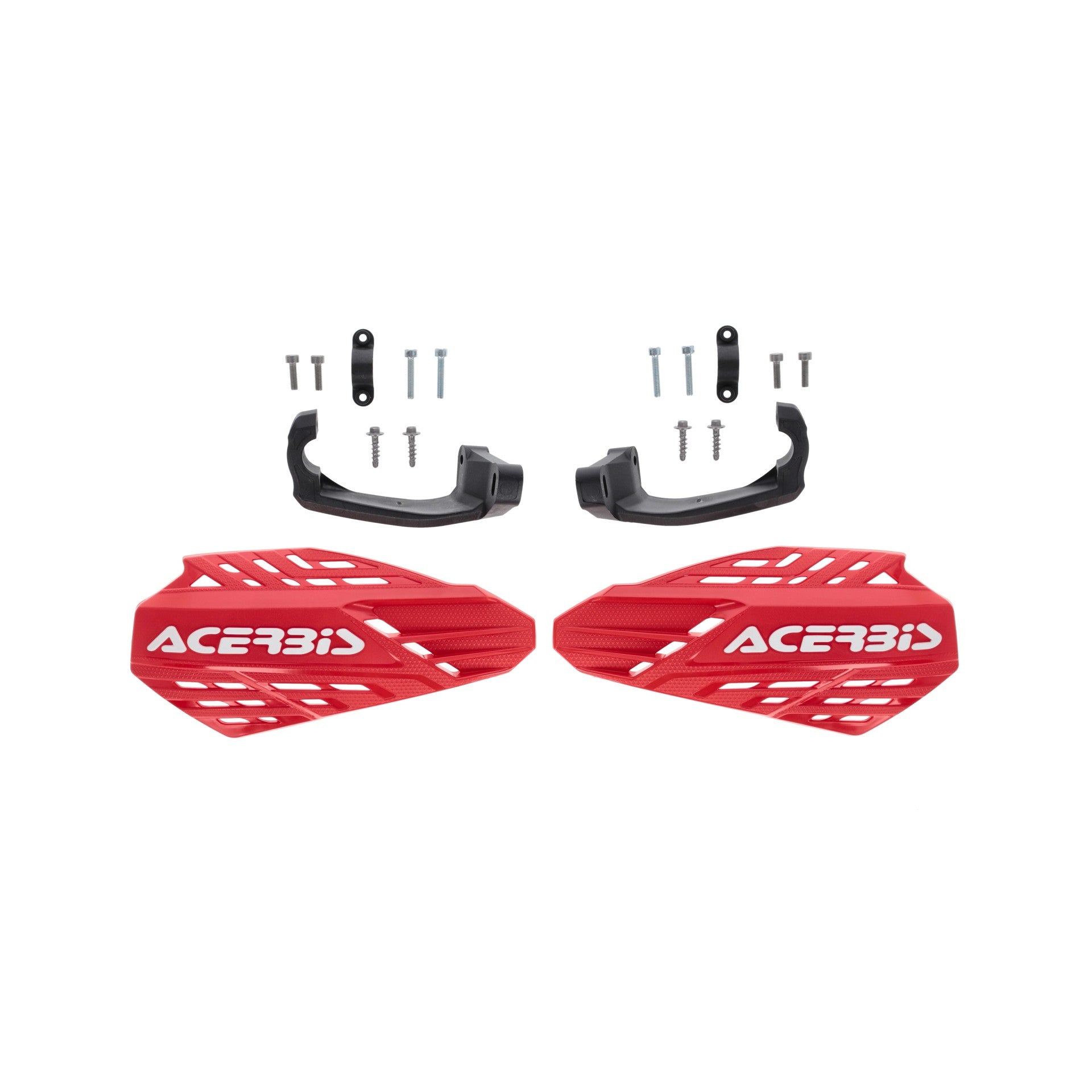 Acerbis Linear Vented MX Handguards Red/White