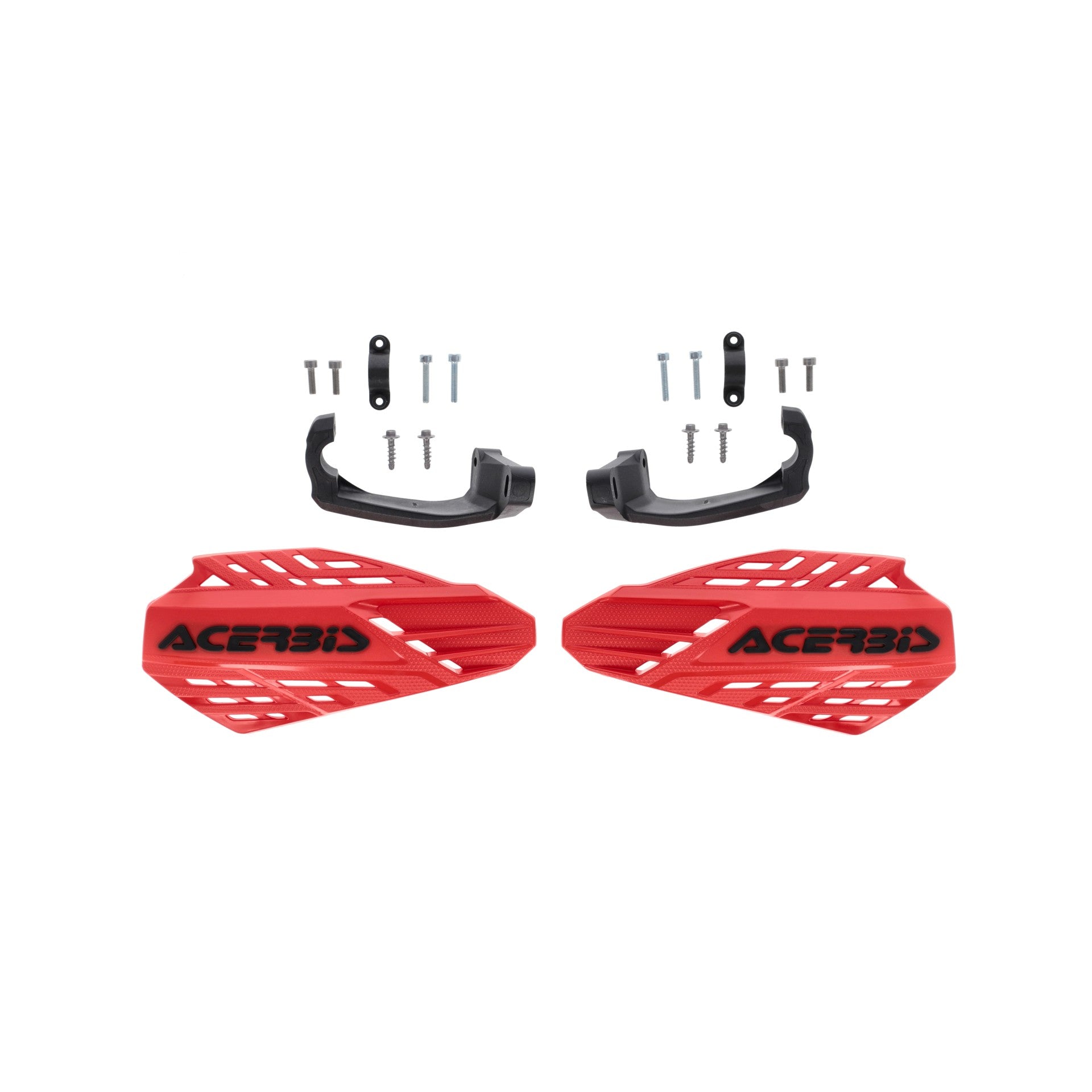 Acerbis Linear Vented MX Handguards Red/Black