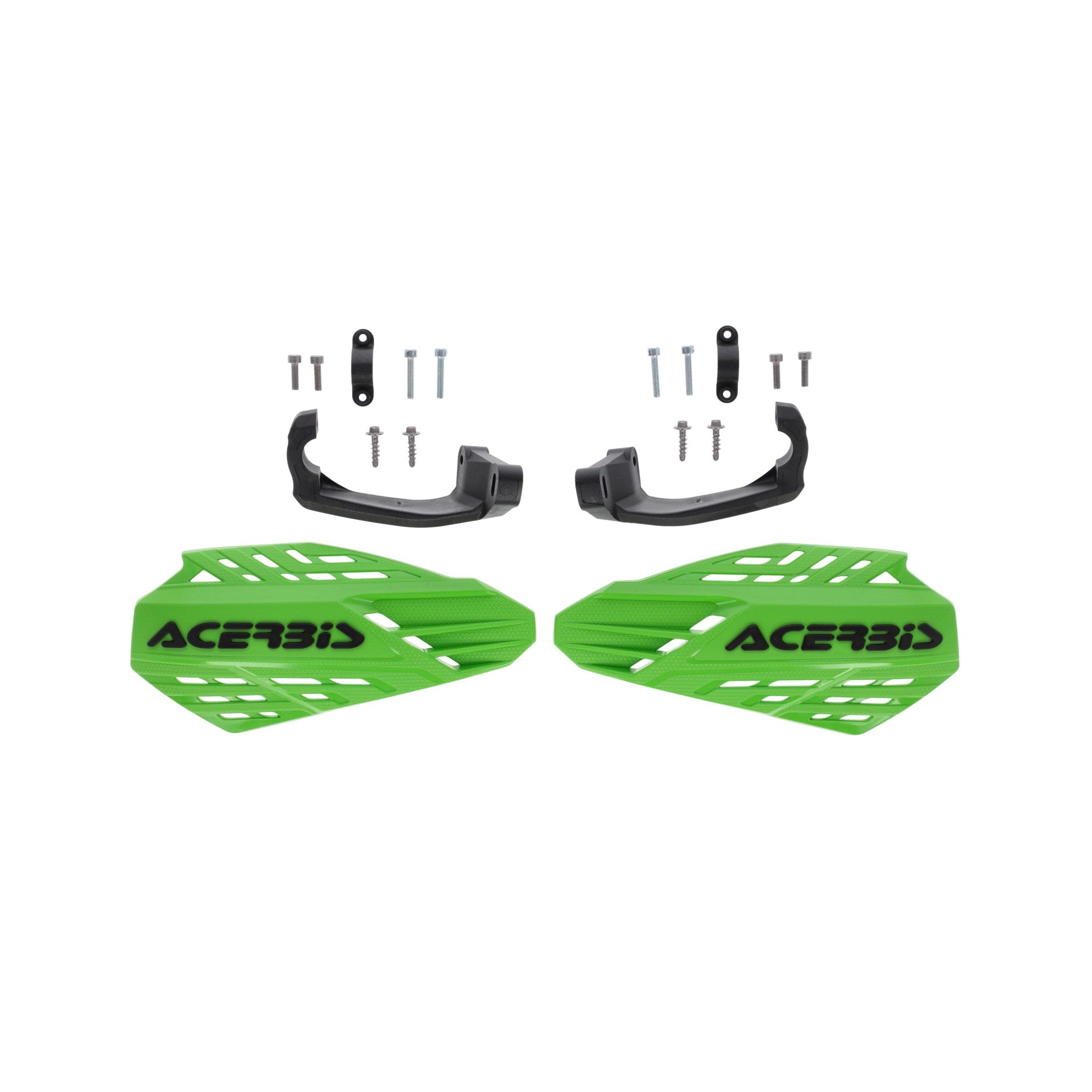 Acerbis Linear Vented MX Handguards Green/Black