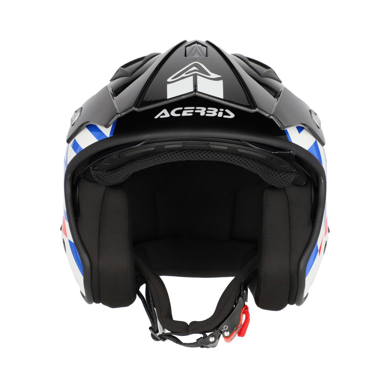 Acerbis Jet Aria Graphic Trials Helmet White/Blue/Red