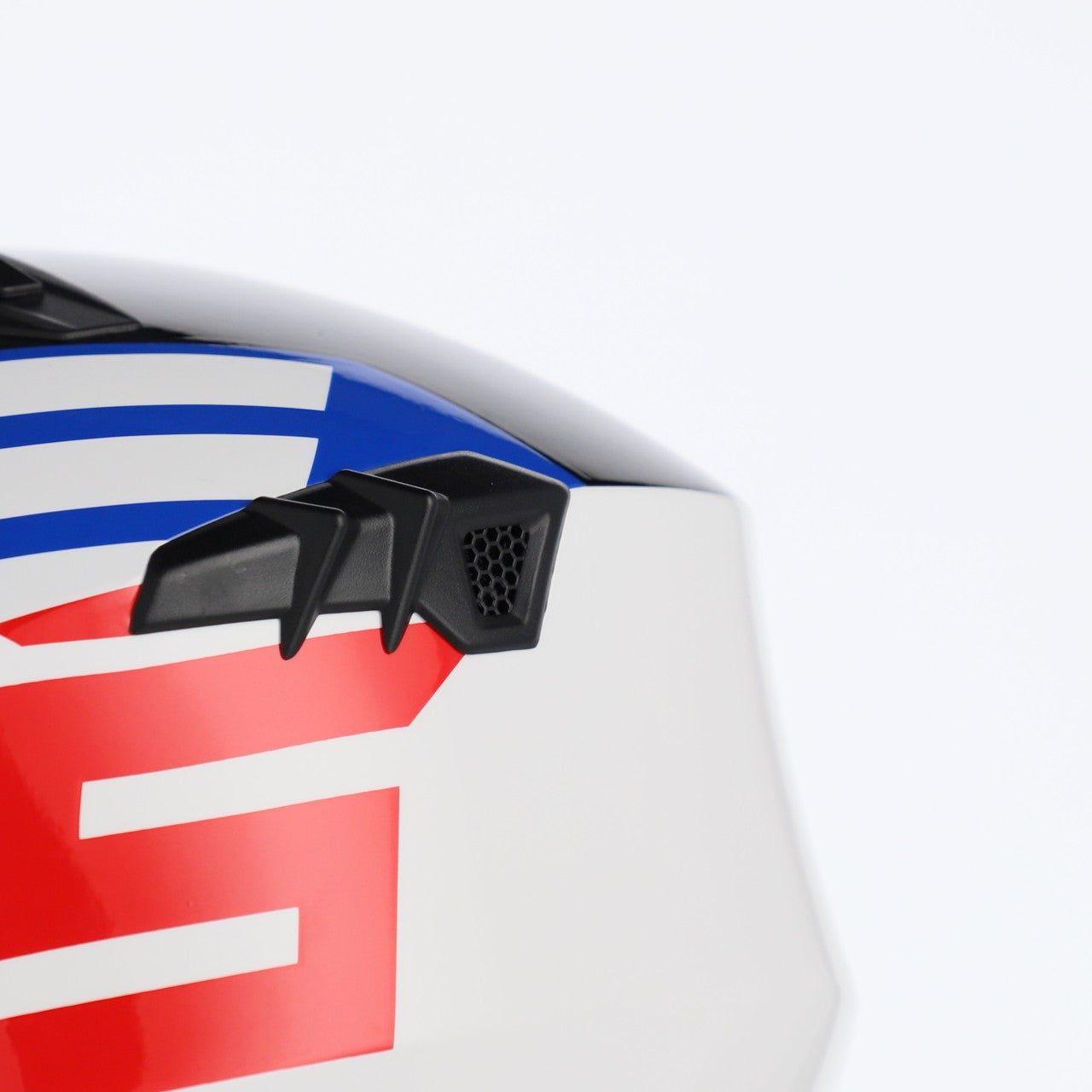 Acerbis Jet Aria Graphic Trials Helmet White/Blue/Red