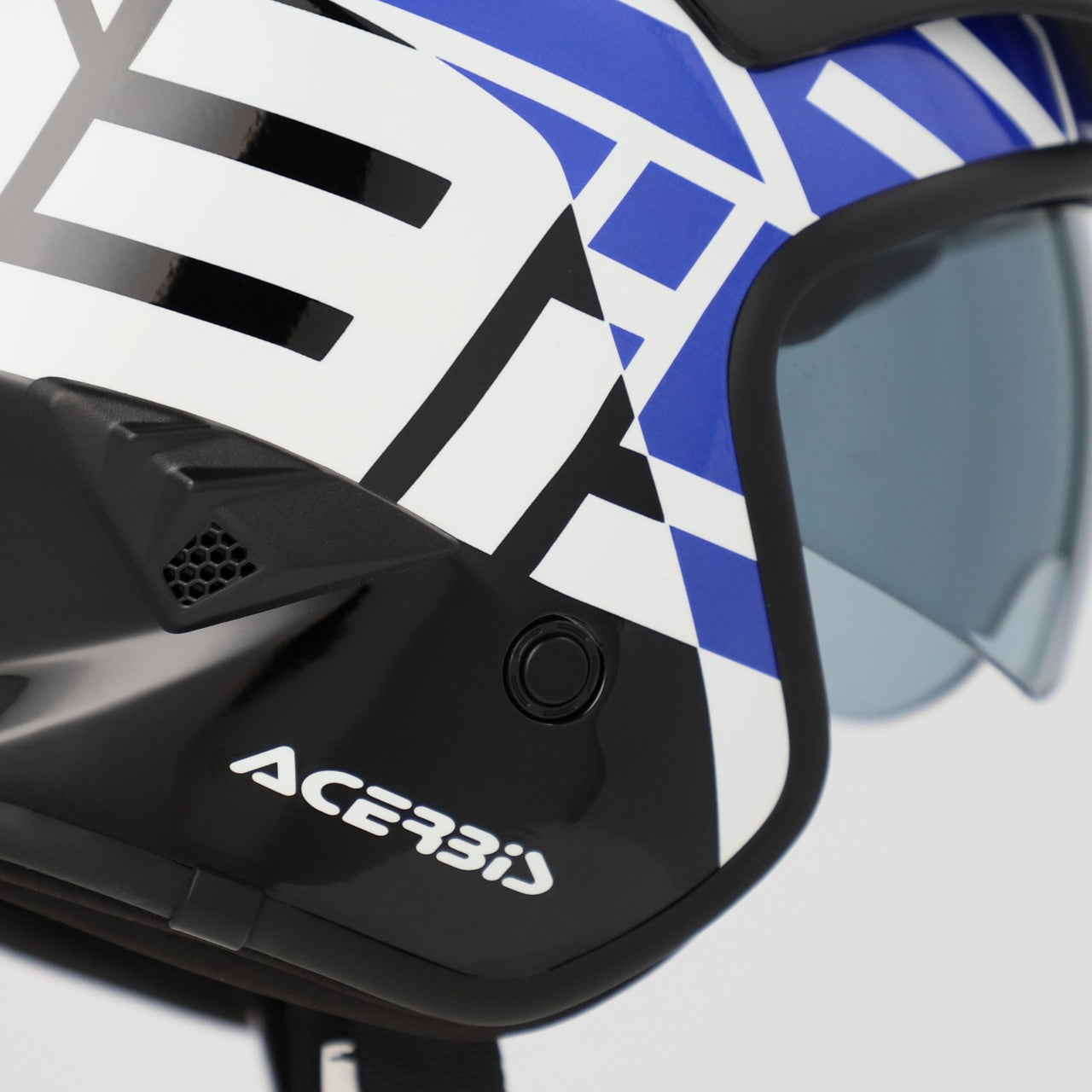Acerbis Jet Aria Graphic Trials Helmet Black/Blue