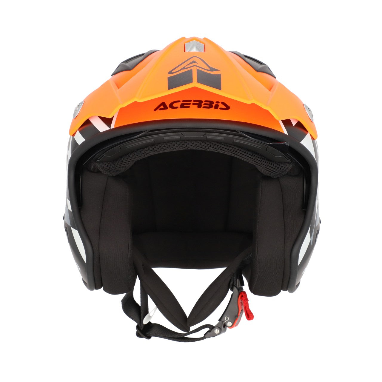Acerbis Jet Aria Graphic Trials Helmet Orange Fluo/Black