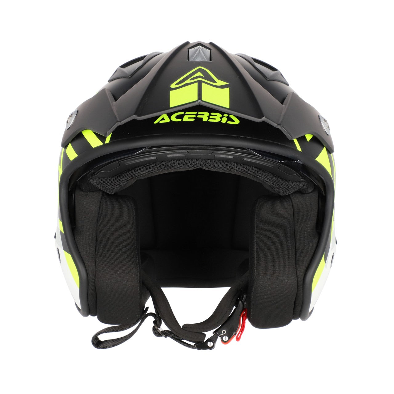 Acerbis Jet Aria Graphic Trials Helmet Black/Fluo Yellow