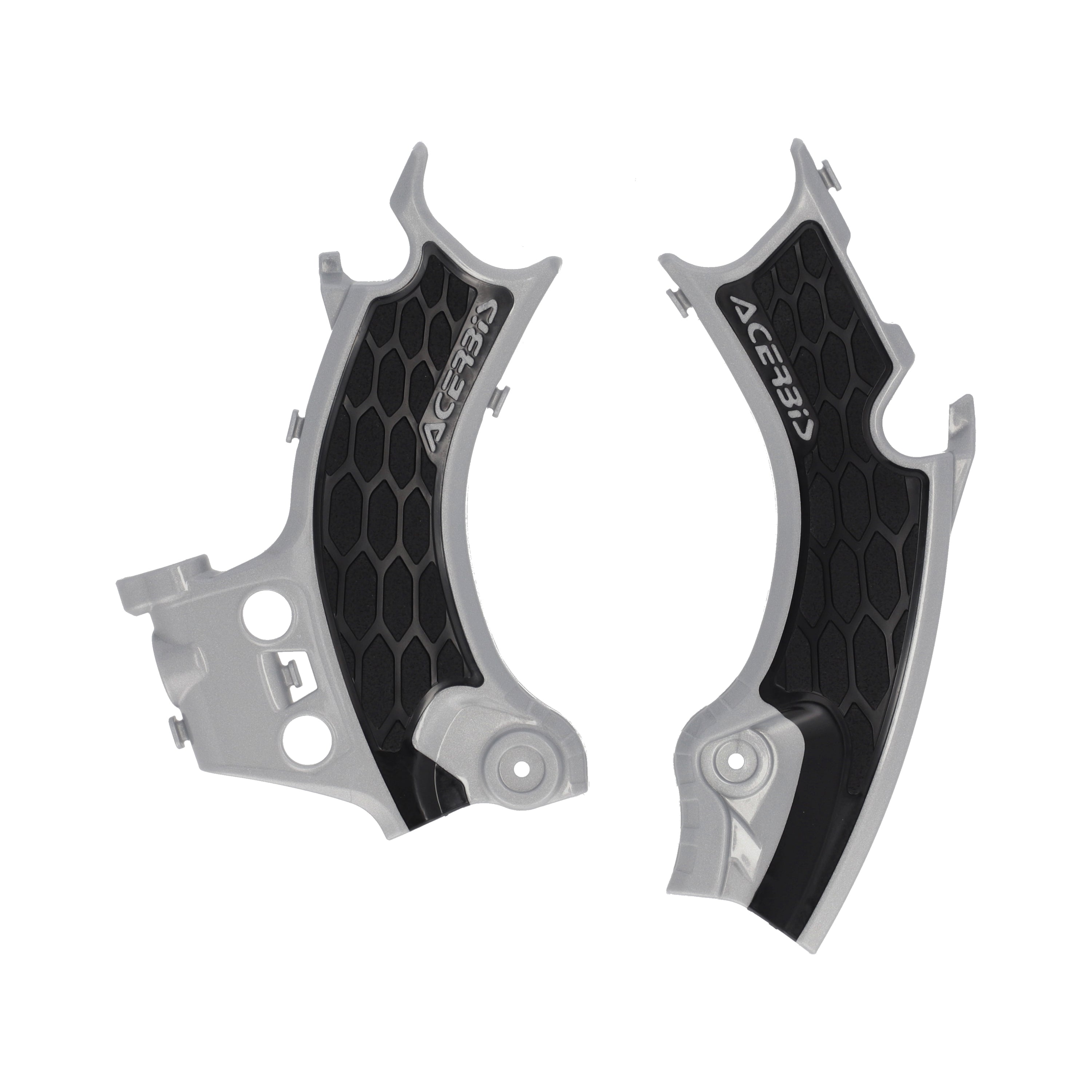 Acerbis X-Grip Frame Guards HONDA CRF 250R 2025, CRF 450R 2025 Silver/Black