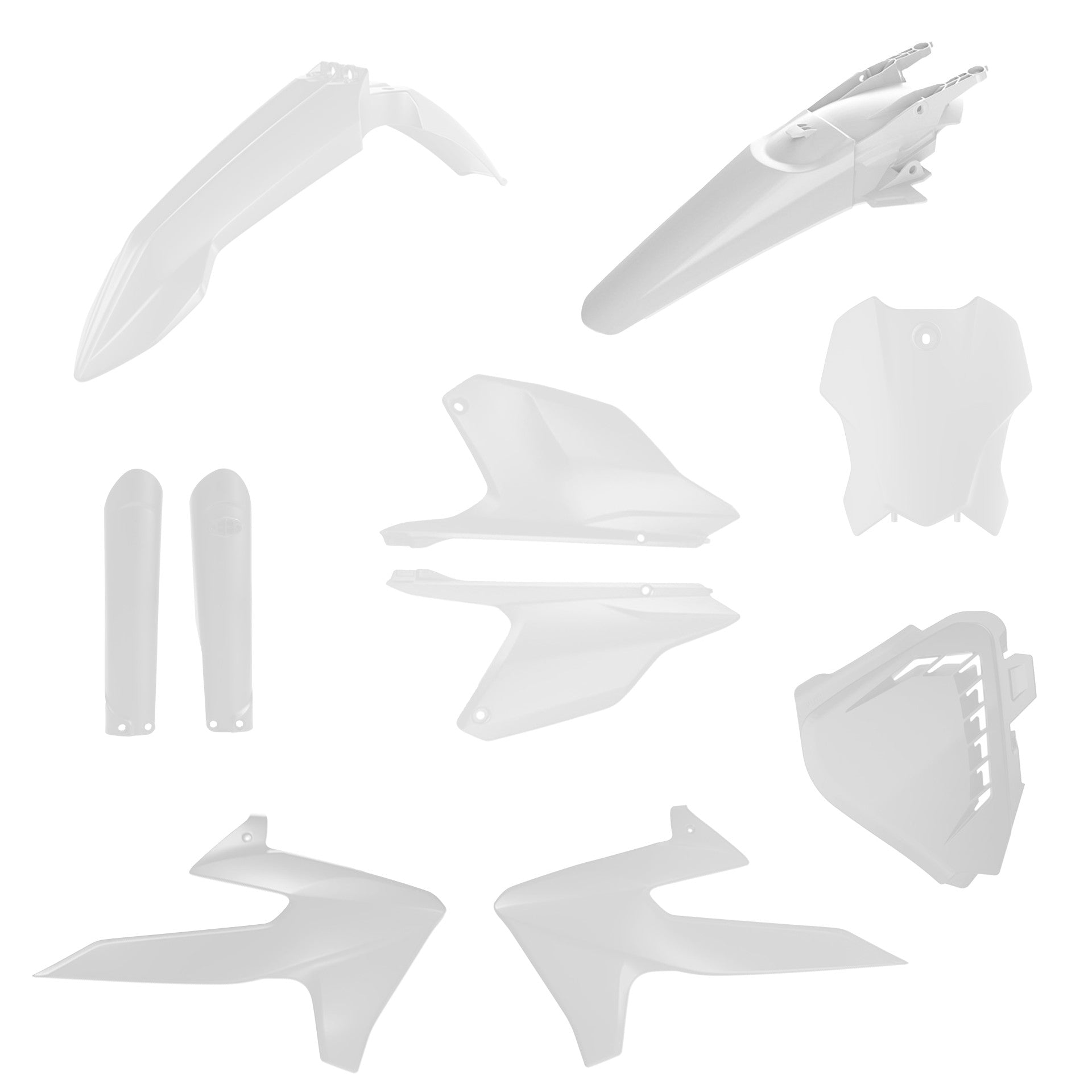 Acerbis Plastic Kit TRIUMPH TF250X 24-26, TF450X/RC 25-26 White