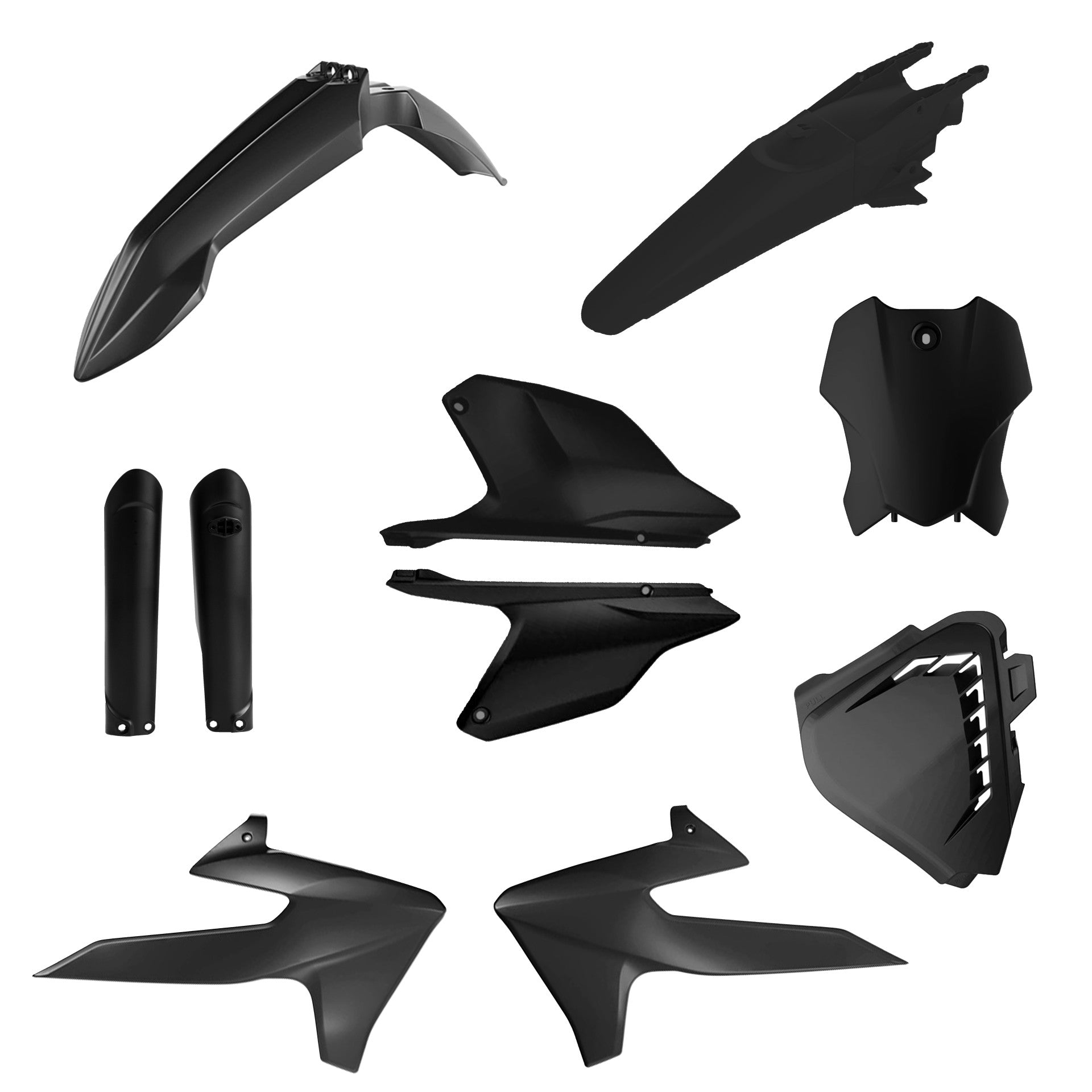 Acerbis Plastic Kit TRIUMPH TF250X 24-26, TF450X/RC 25-26 Black