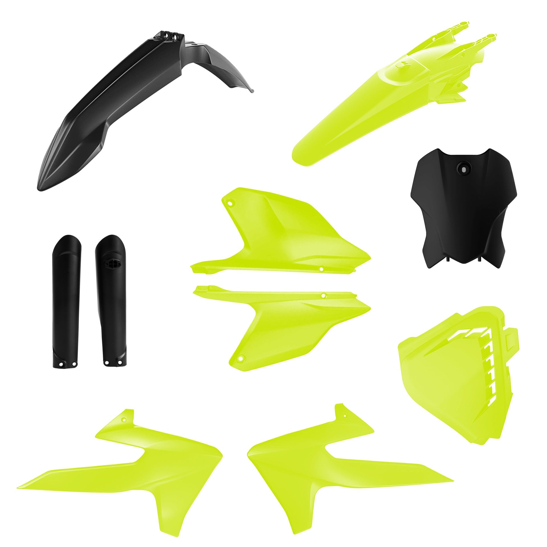 Acerbis Plastic Kit TRIUMPH TF250X 24-26, TF450X/RC 25-26 Black/Fluo Yellow