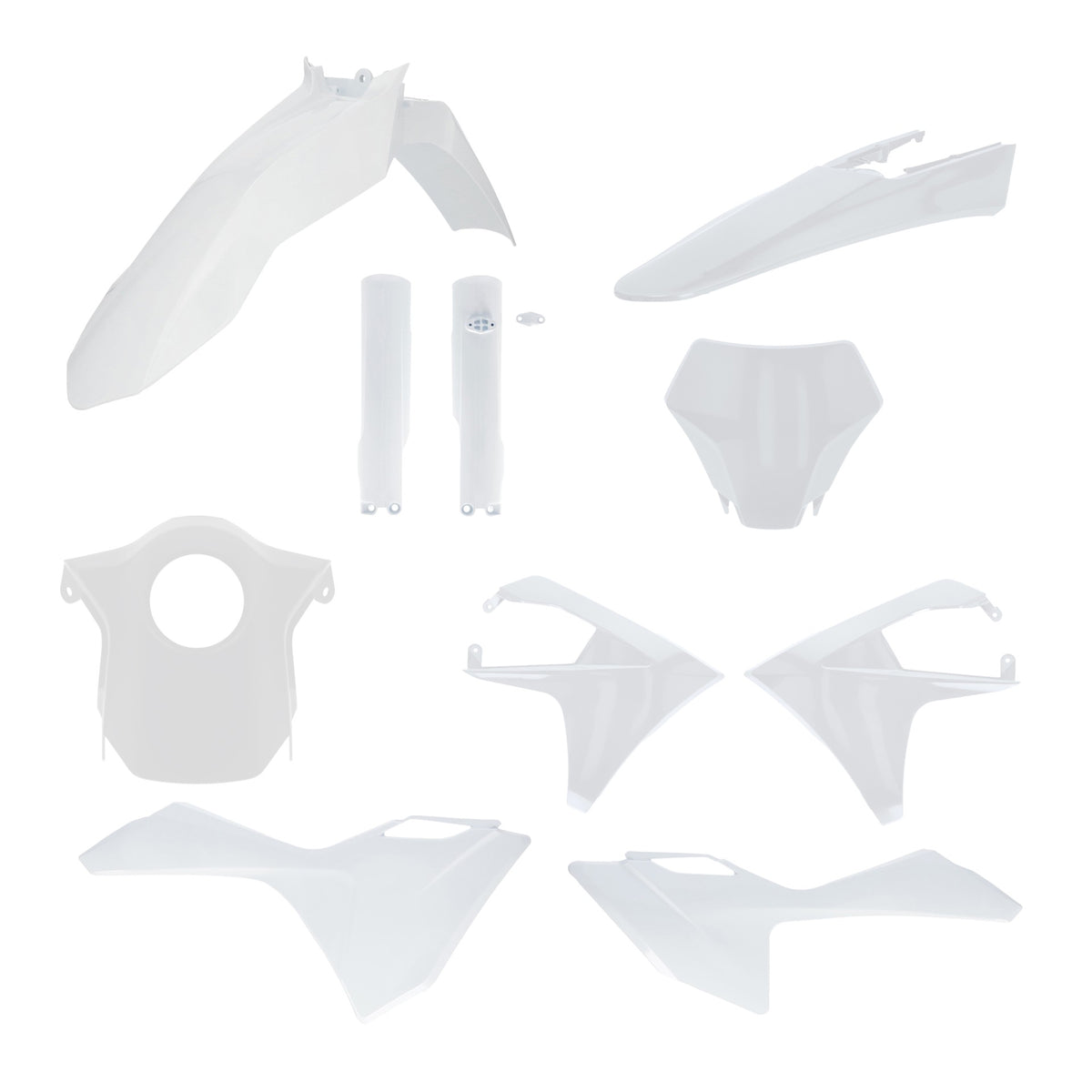 Acerbis Plastic Kit Gas Gas MC 125/250 2024-2027, MC 250F/350F/450F 2024-2027 White