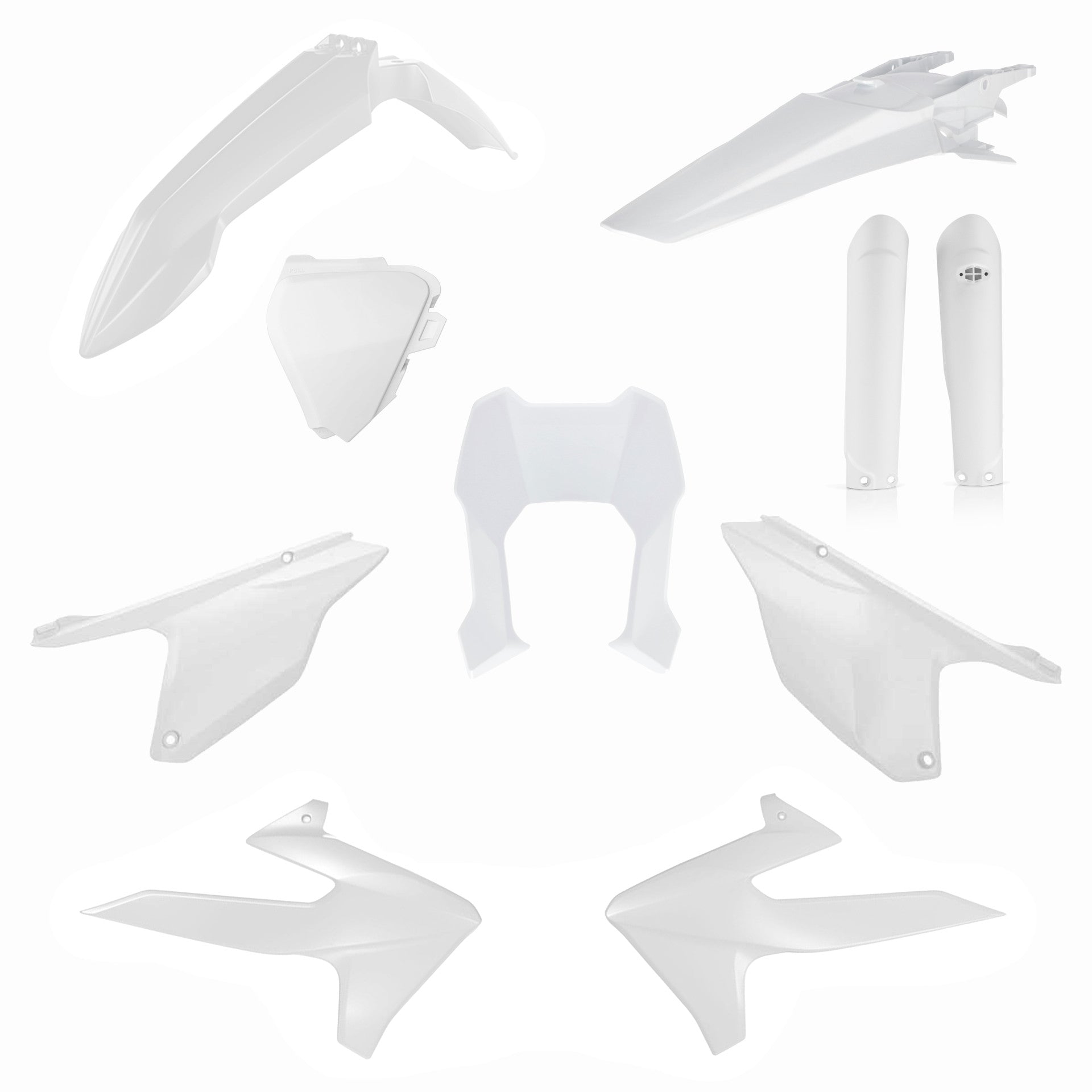 Acerbis Plastic Kit TRIUMPH TF250E 26-27, TF450E 26-27 White
