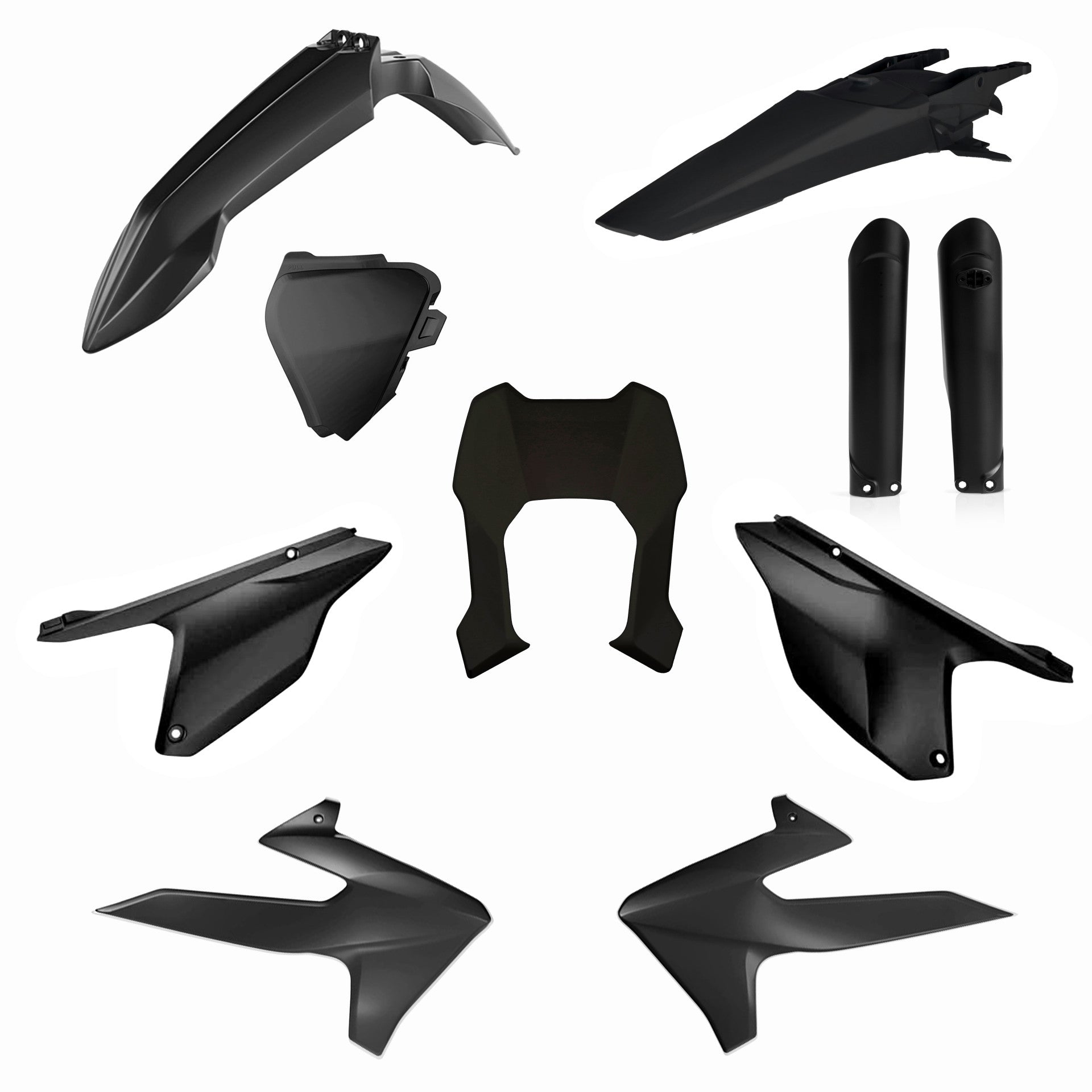 Acerbis Plastic Kit TRIUMPH TF250E 26-27, TF450E 26-27 Black