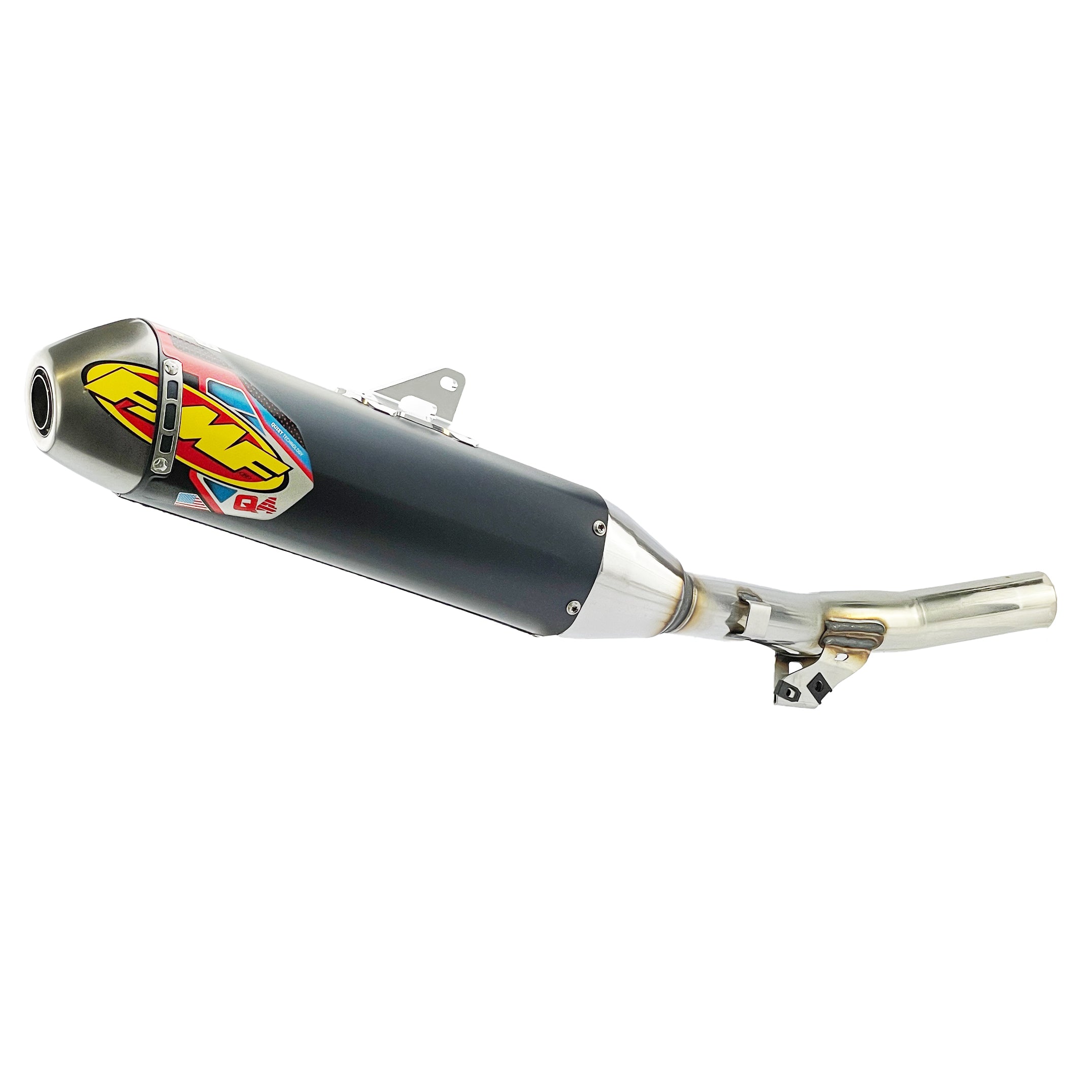 FMF Q4 Hex Exhaust Silencer Yamaha YZF 250 14-18, WR250F 15-19, YZF250X 15-19 - FMF 044426