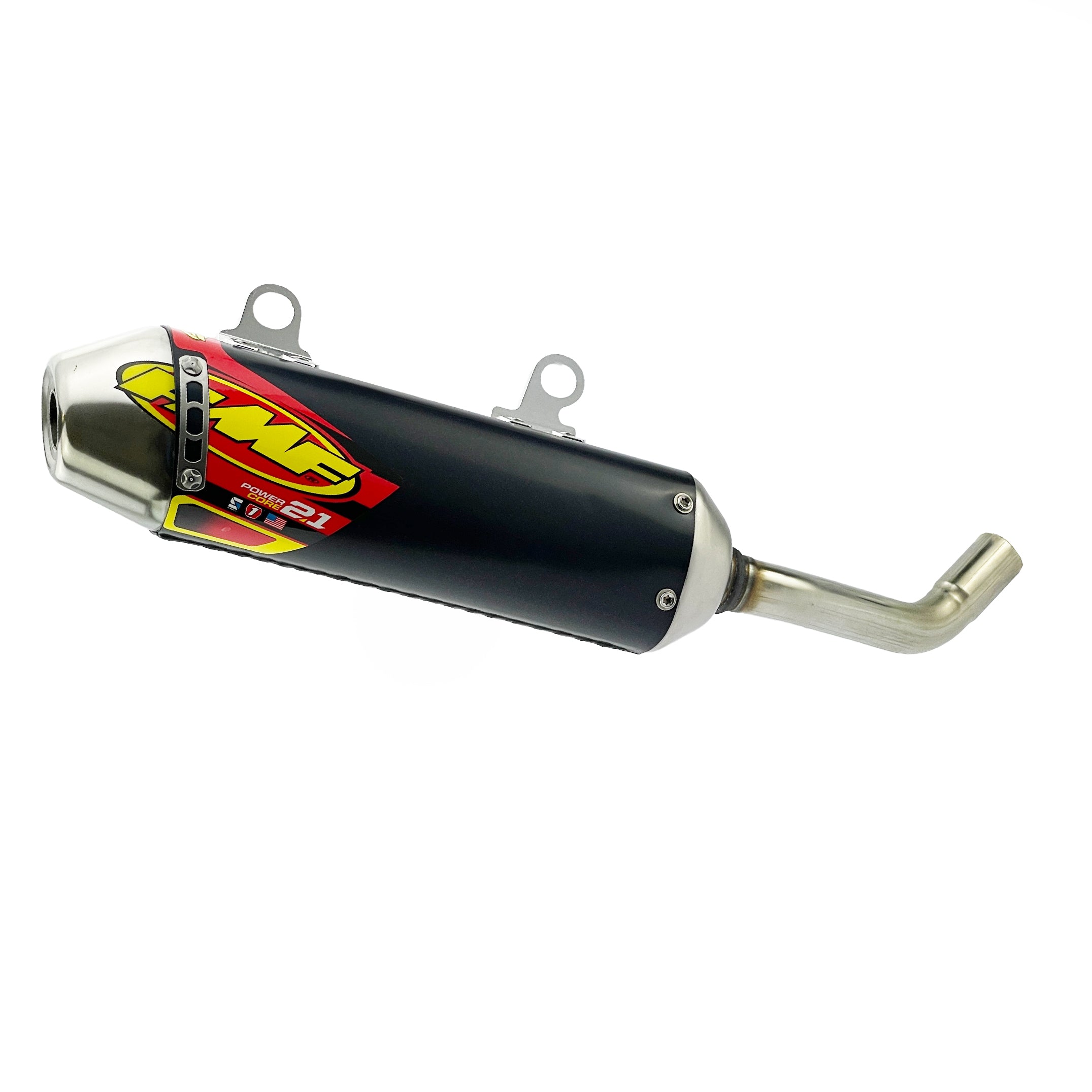 FMF Powercore 2.1 Shorty Exhaust Silencer KTM SX 250 19-22, EXC 300 20-21, Husky TC 250 19-22, Gas Gas EC 250 21-23 - FMF 025253