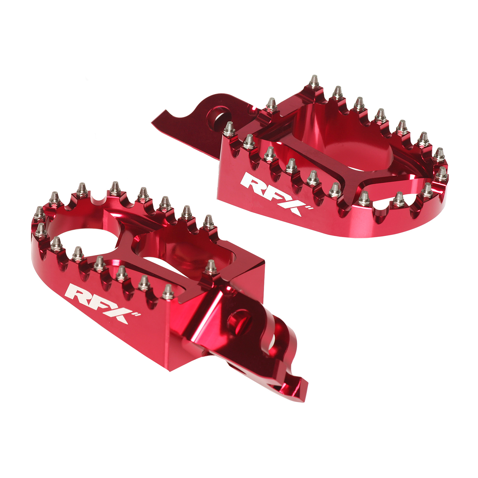 RFX Pro Footrests Honda CRF250/450 02-25 CRF150 07-25 CR125/250 02-07 Red