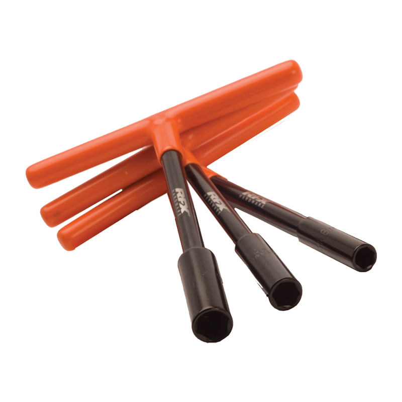 RFX Pro T-Bar Set Standard Reach with Rubber Handle 8mm/10mm/13mm Black/Orange