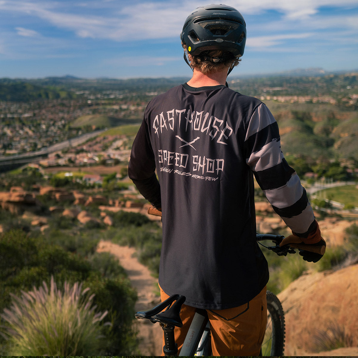 Fasthouse Impakt Endo Long Sleeve MTB Jersey - Black/Pewter