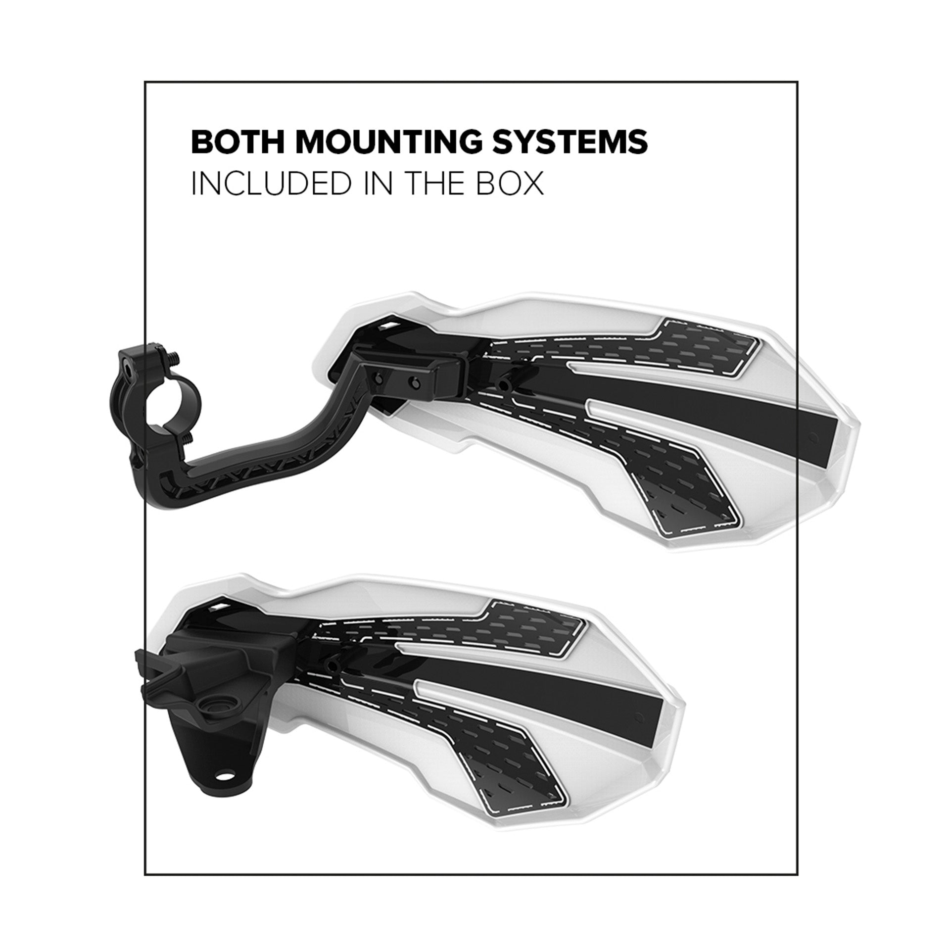 Polisport MX Flow Hand Guards HONDA CRF450R/RX 21-23 White/Black