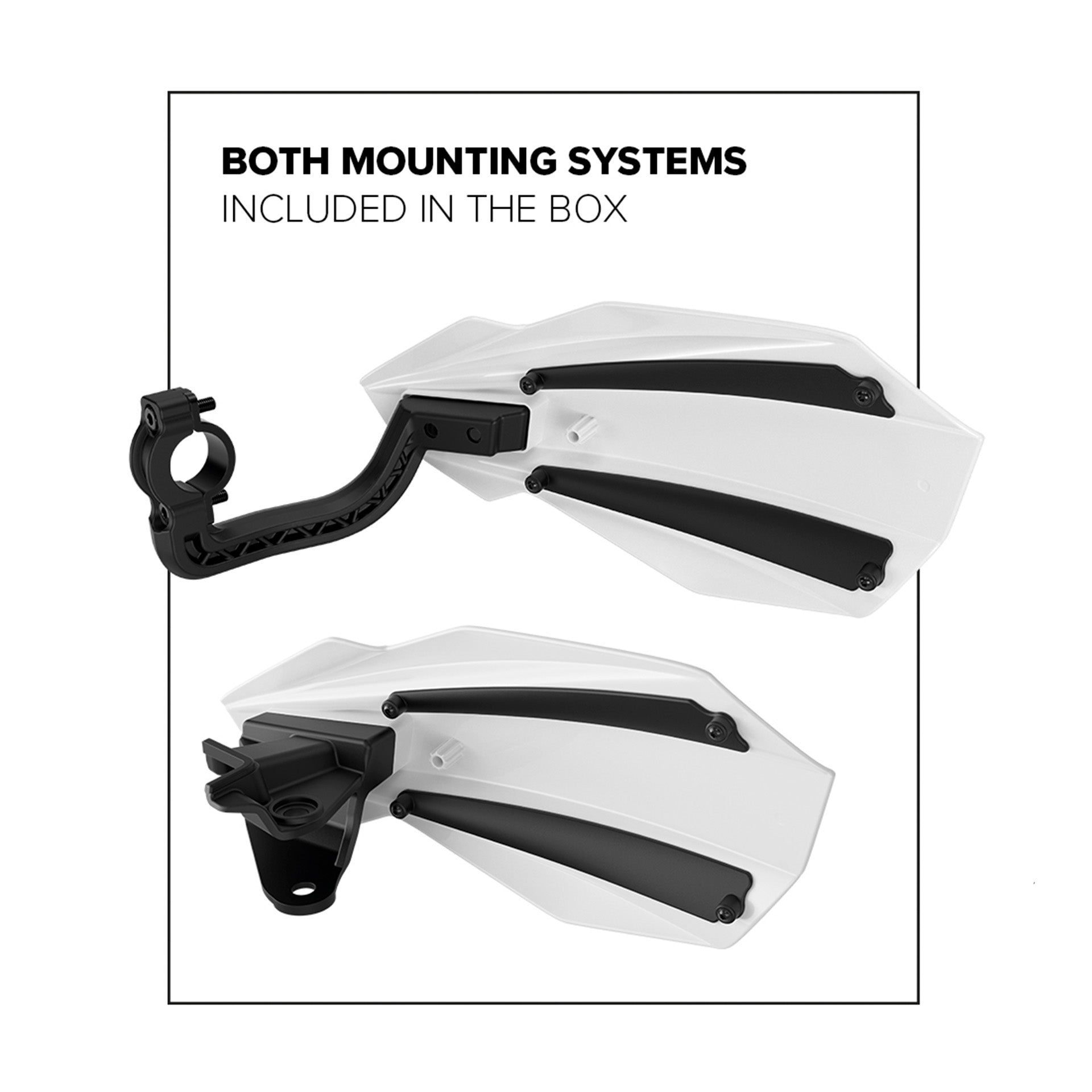 Polisport Bullit Hand Guards KAWASAKI KX250F 20-23, KX450F 19-23 Black