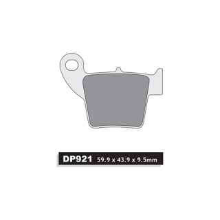DP Rear Brake Pads SDP Pro-MX SDP921 HONDA CR125-250 02-07, CRF250R/X/RX 04-26, CRF450R/X/RX 02-26