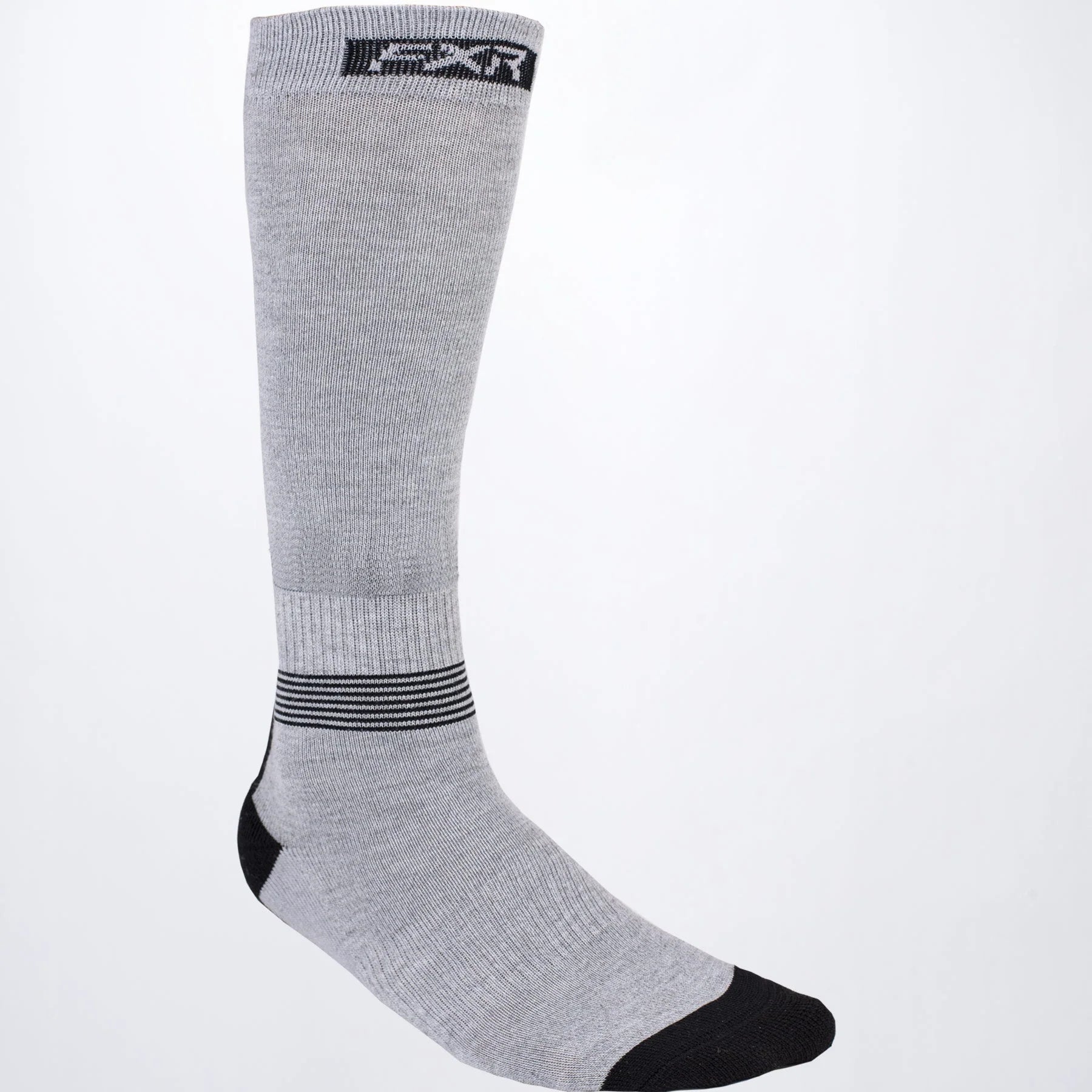 FXR Mission Performance MX Socks Grey Heather/Black