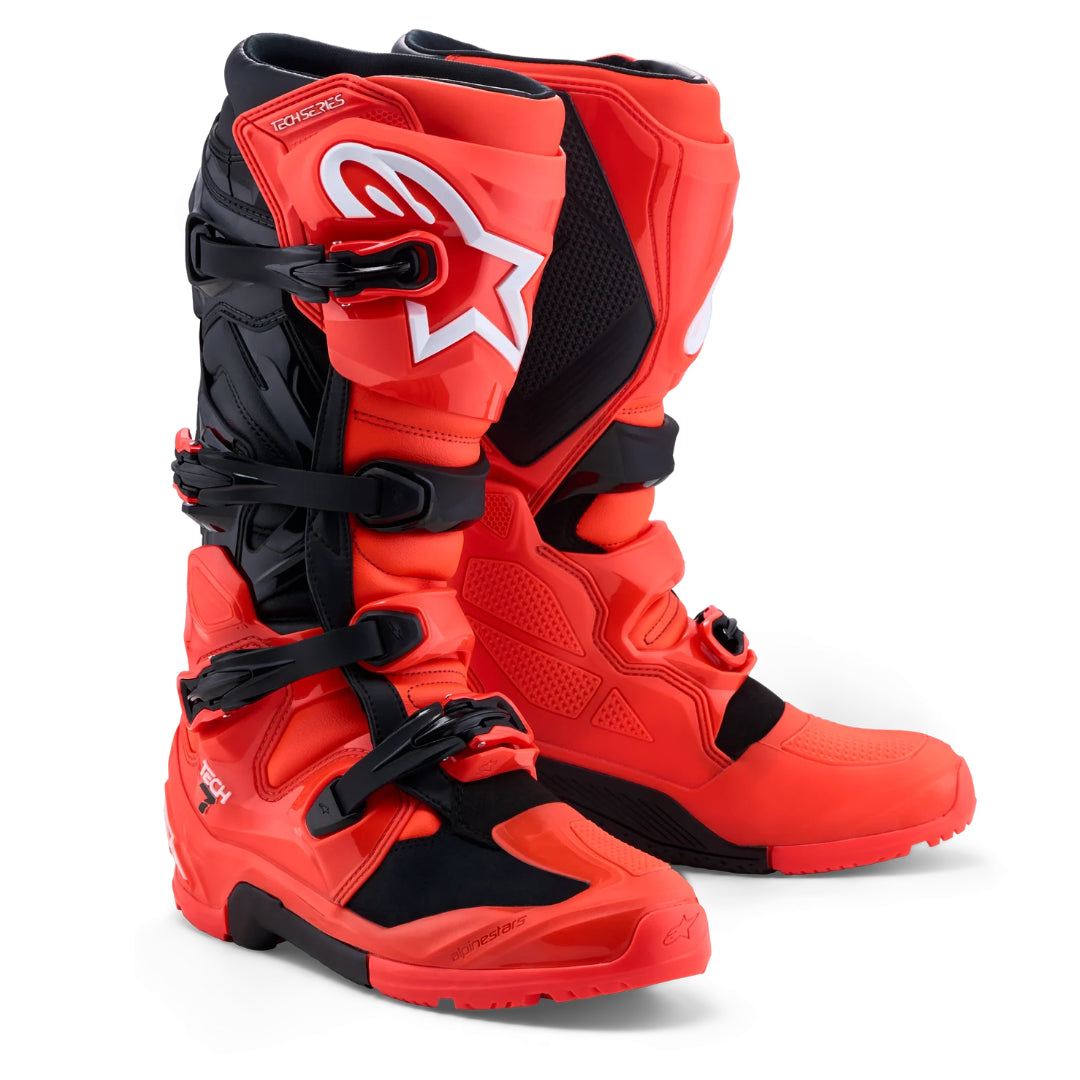 Alpinestars Tech 7 Enduro Boots Red Fluo/Black