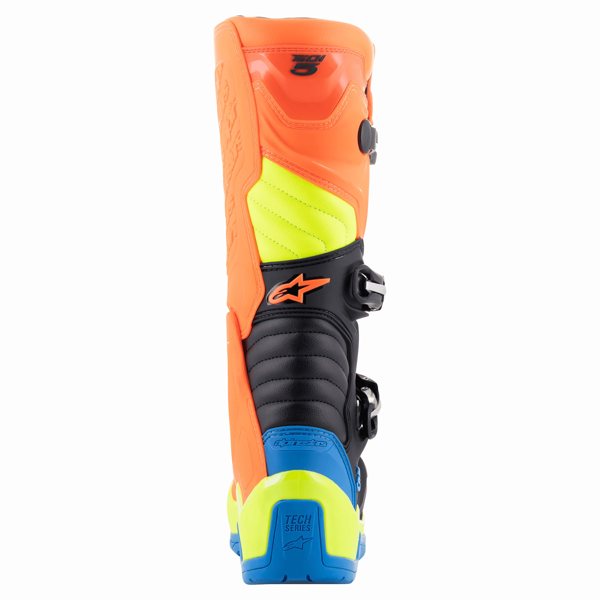 Alpinestars Tech 5 Motocross Boots Orange Fluo/Enamel/Blue/Yellow Fluo
