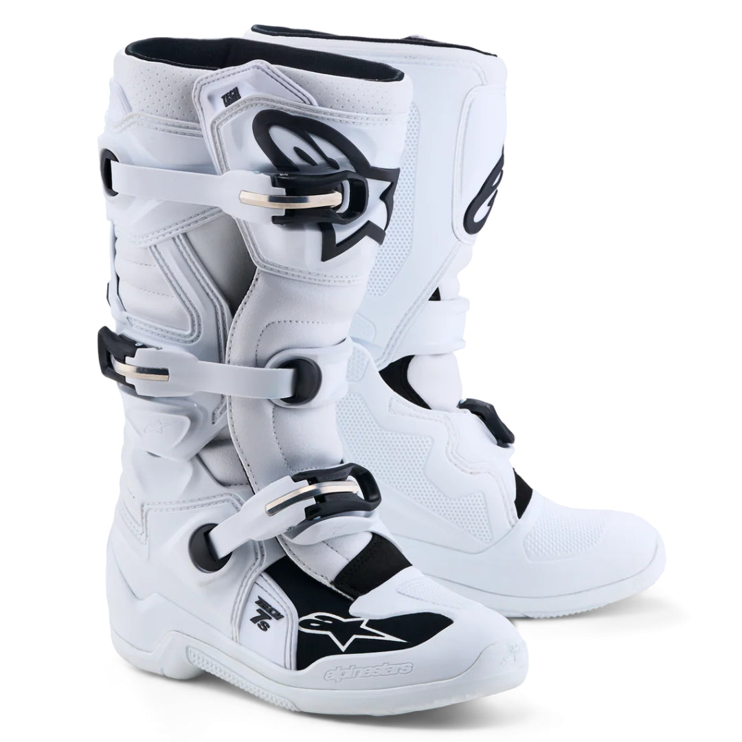 Alpinestars Tech 7s YOUTH Motocross Boots White