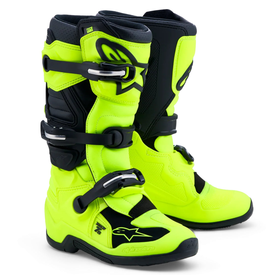 Alpinestars Tech 7s YOUTH Motocross Boots Yellow Fluo/Black
