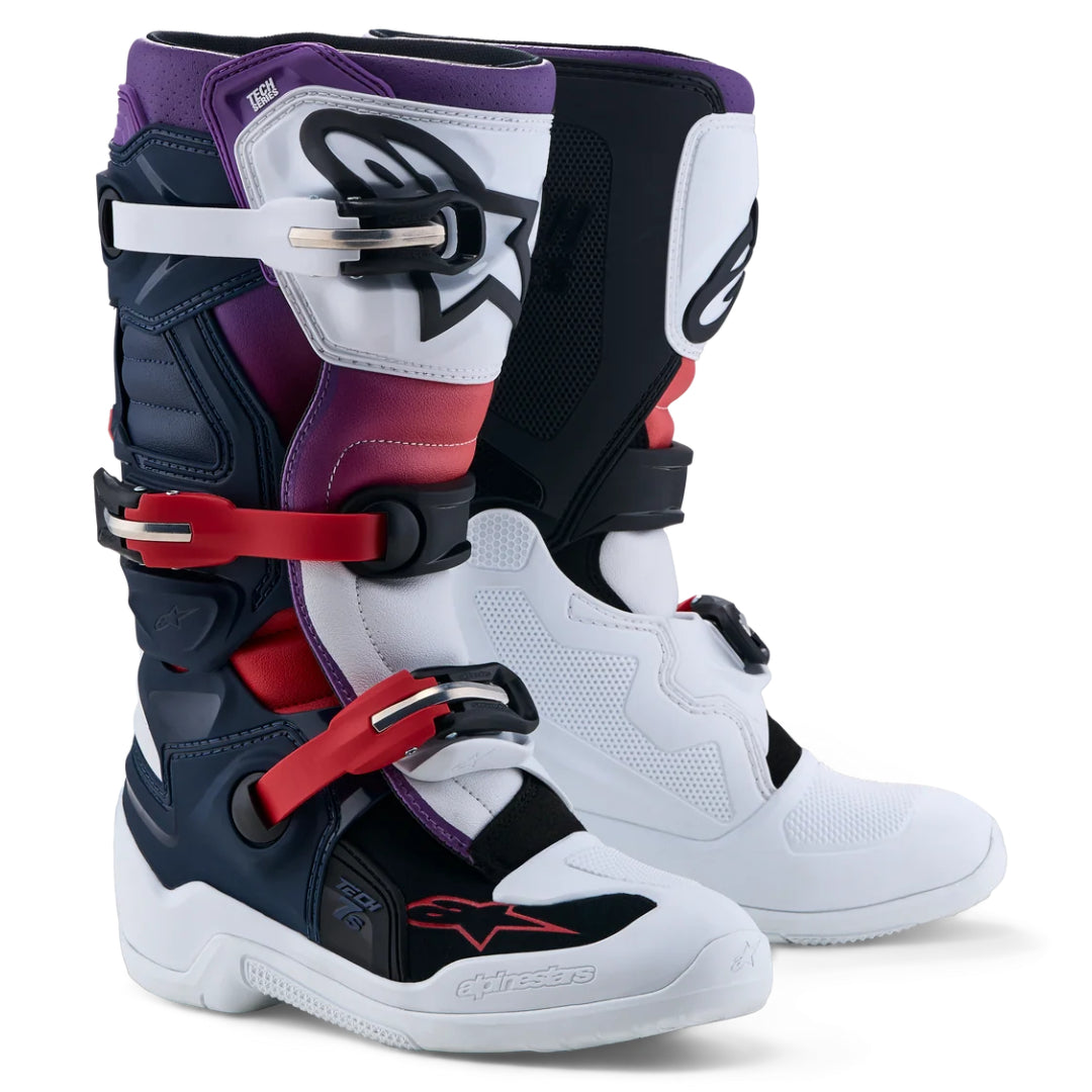Alpinestars Tech 7s YOUTH Motocross Boots Dark Blue/White/Black