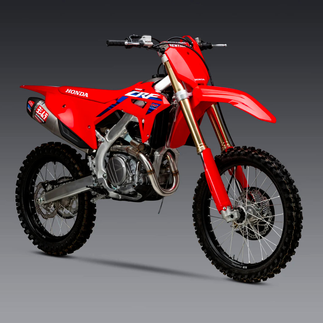 Yoshimura RS-12 Full Exhaust System Honda CRF450R 2021-2024 (S.Steel/S.Steel/Carbon Cap)