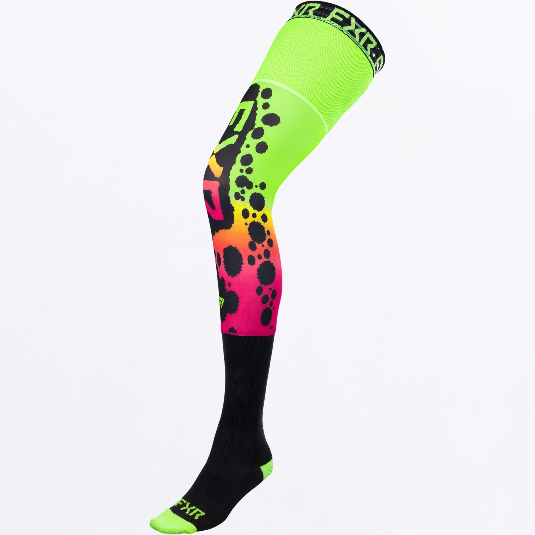 FXR Knee Brace MX Riding Sock Frogger