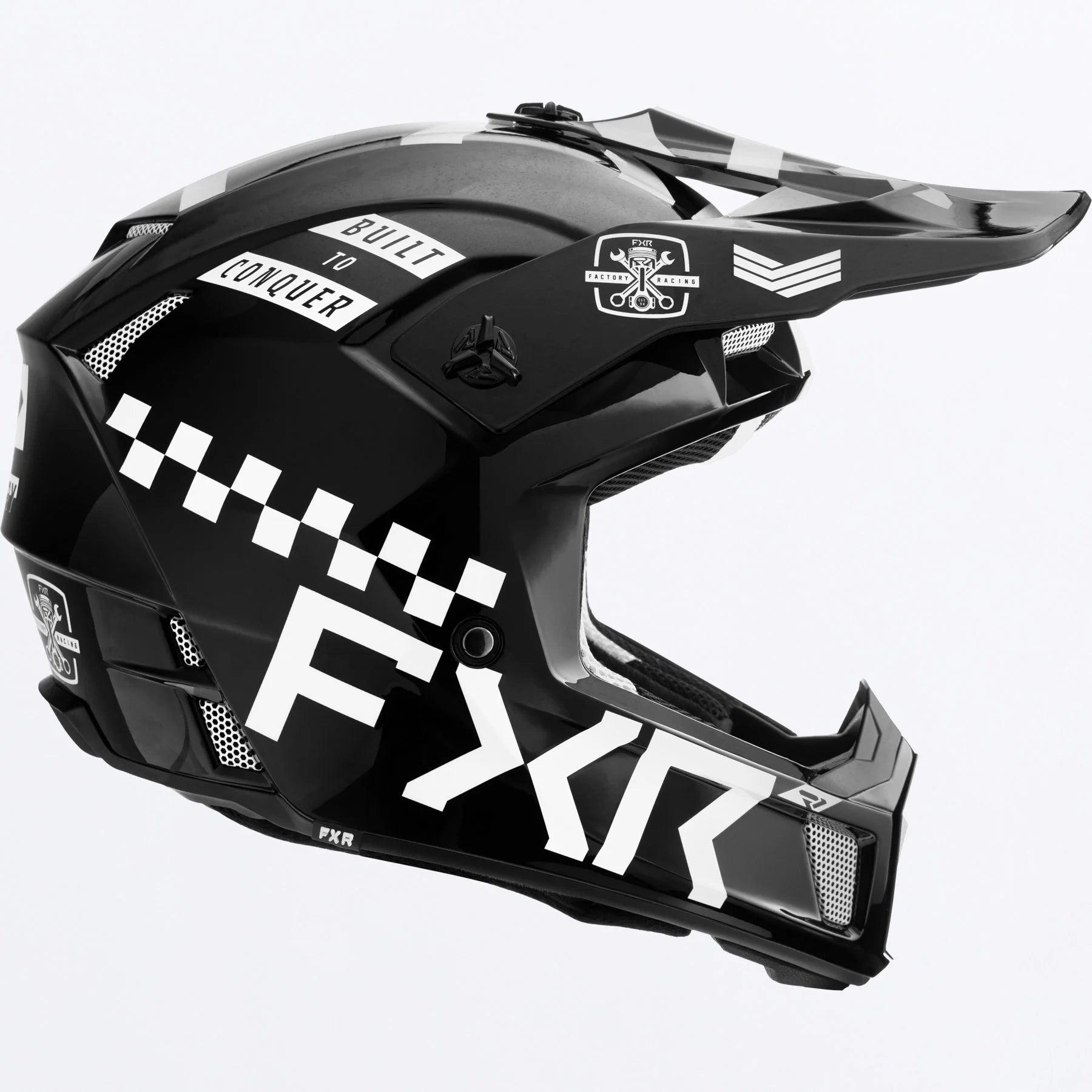 FXR Clutch Gladiator Helmet Black/White