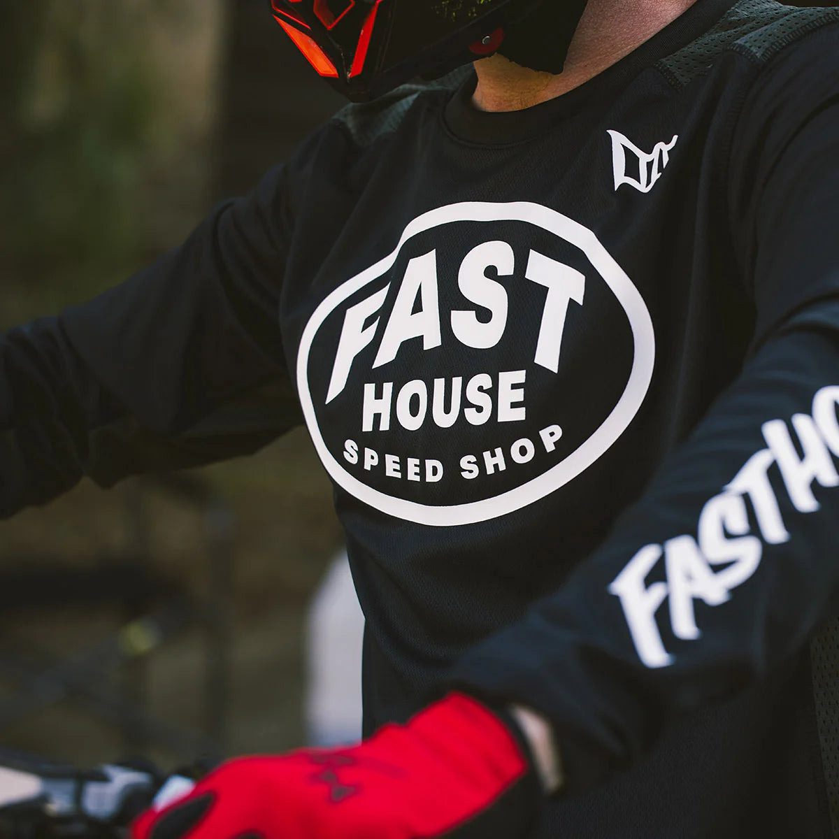Fasthouse Grindhouse Air-Cooled Ramble LS MX Jersey Black/Grey