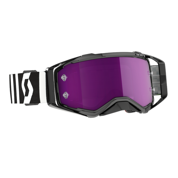 Scott Prospect Goggle Racing Black/White - Purple Chrome Lens