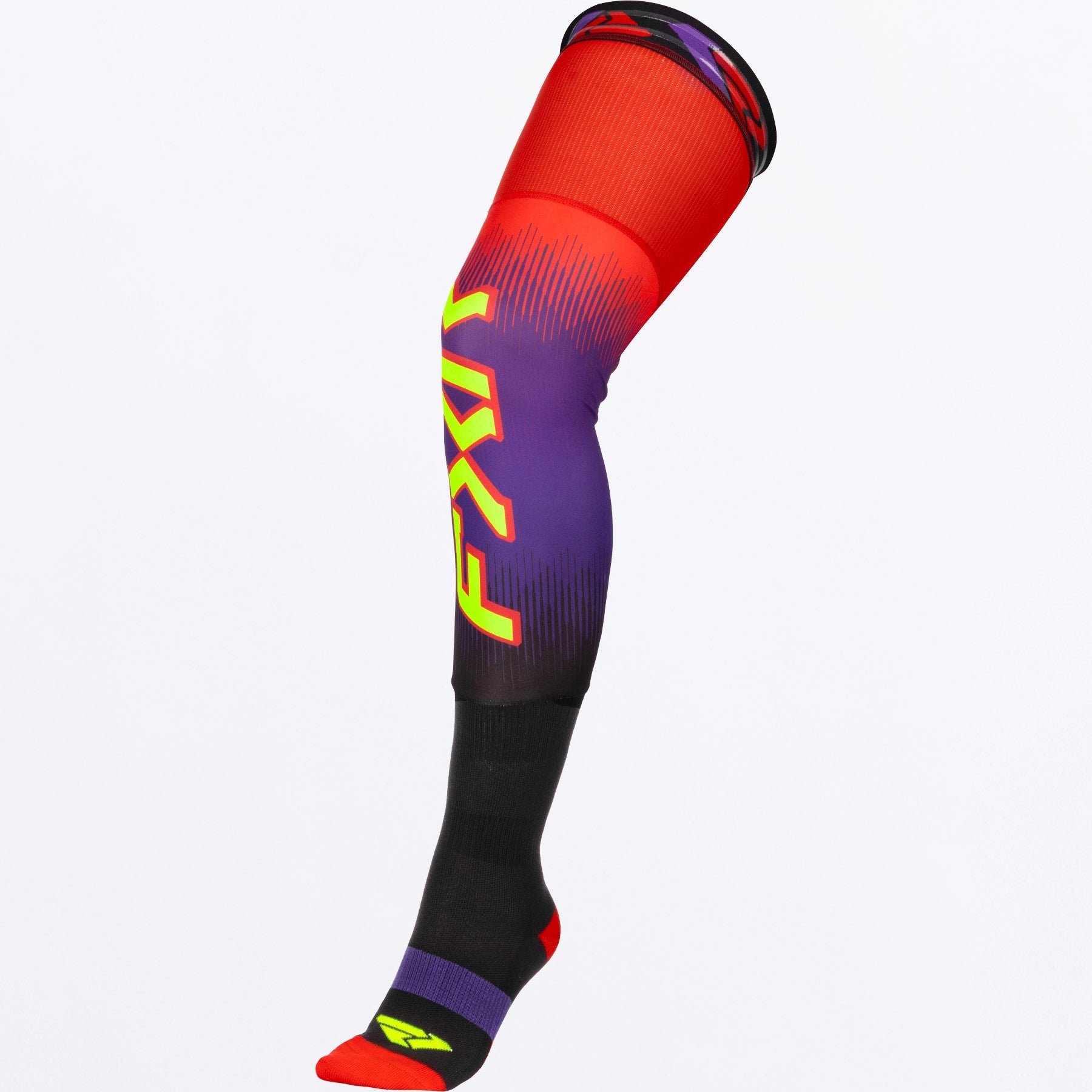 FXR Riding Knee Brace MX Socks 2026 Red/Purple