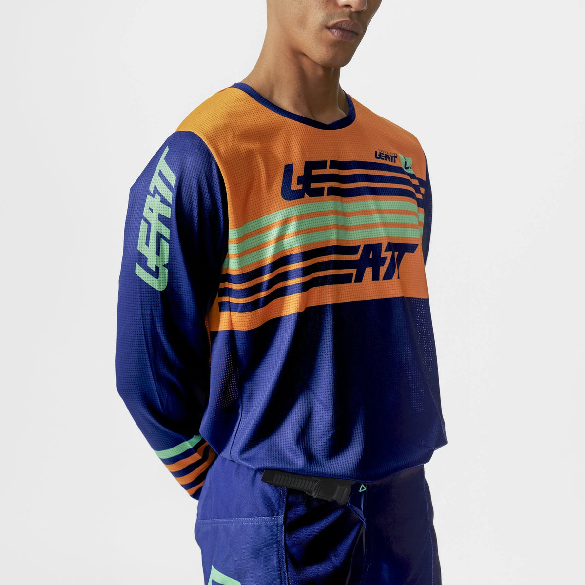 Leatt Moto 3.5 MX Kit Combo 2027 Stripes Orange