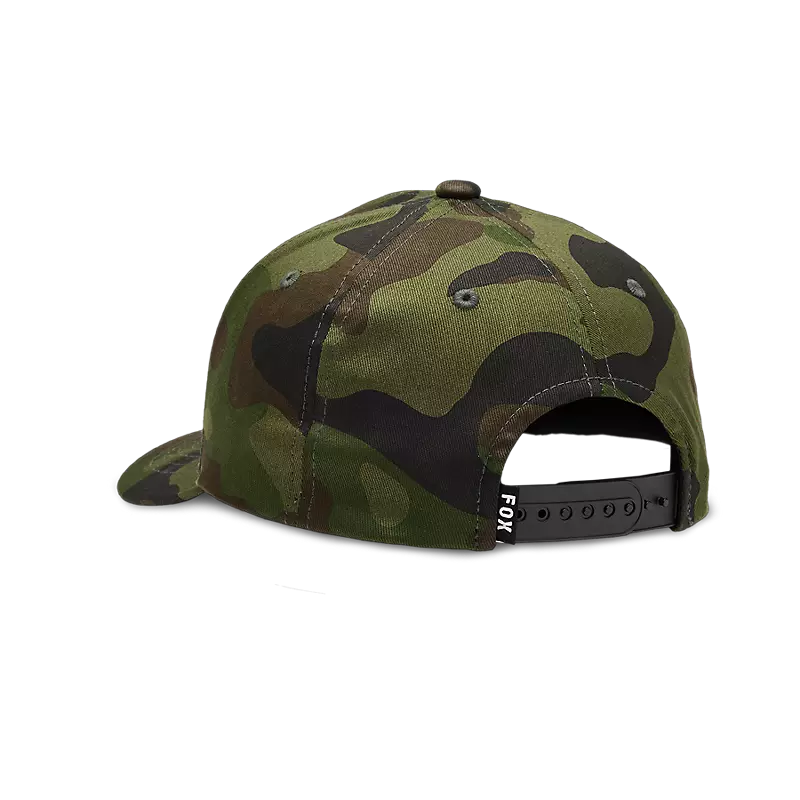 Fox Youth Fox Head Camo 110 Snapback Hat Green Camo